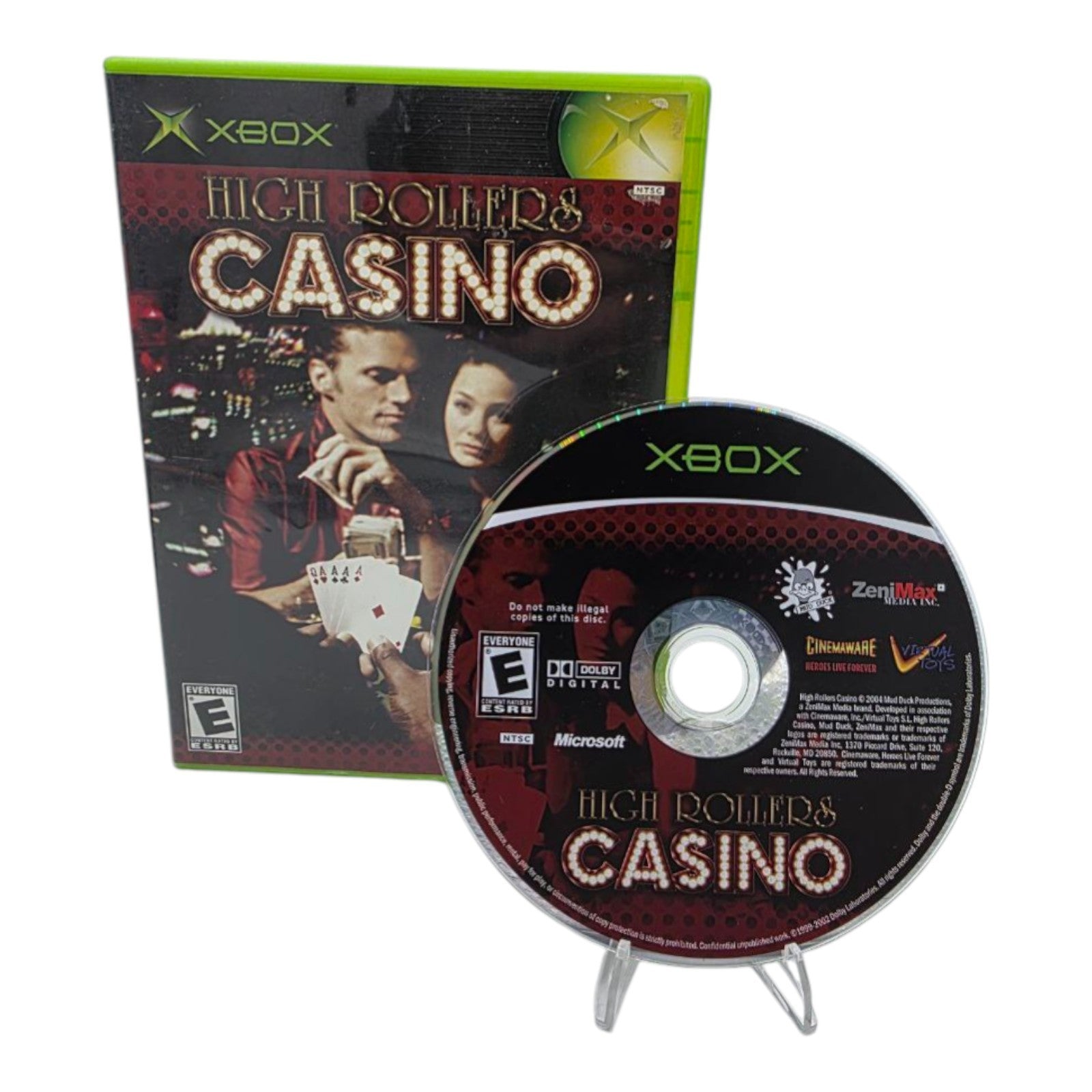 High Rollers Casino Microsoft Xbox 2004 Gambling Video Game Tested No Manual
