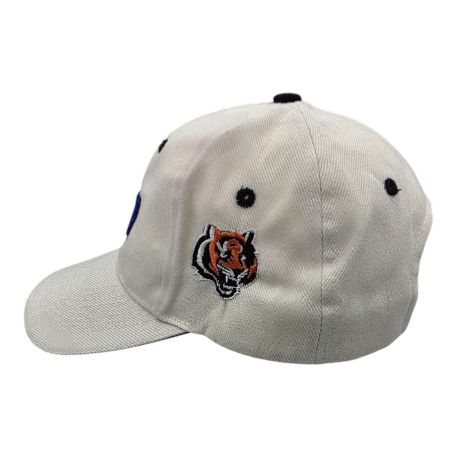 LSU Tigers Adjustable Baseball Cap White Blue Logo Tiger Patch One Size