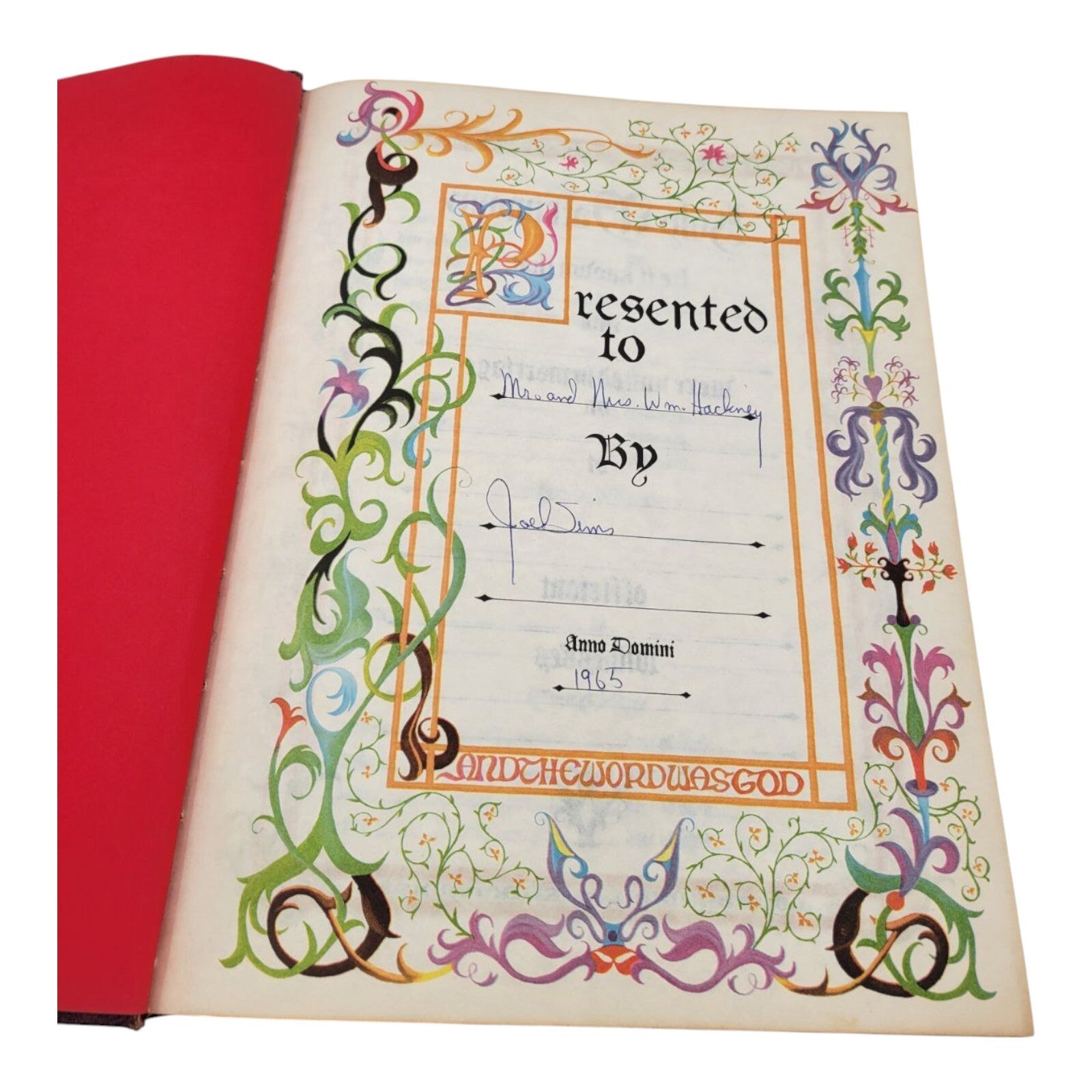 Holy Bible King James Version 1962 Red Cover Religious Institute of America