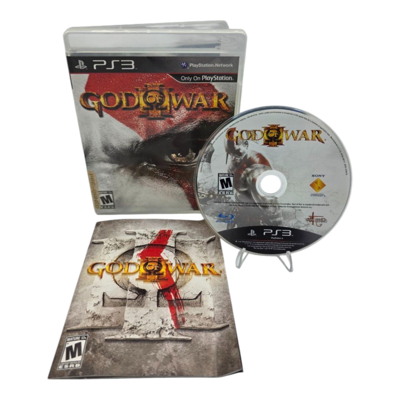 Sony PS3 God of War III Game Complete with Manual Tested