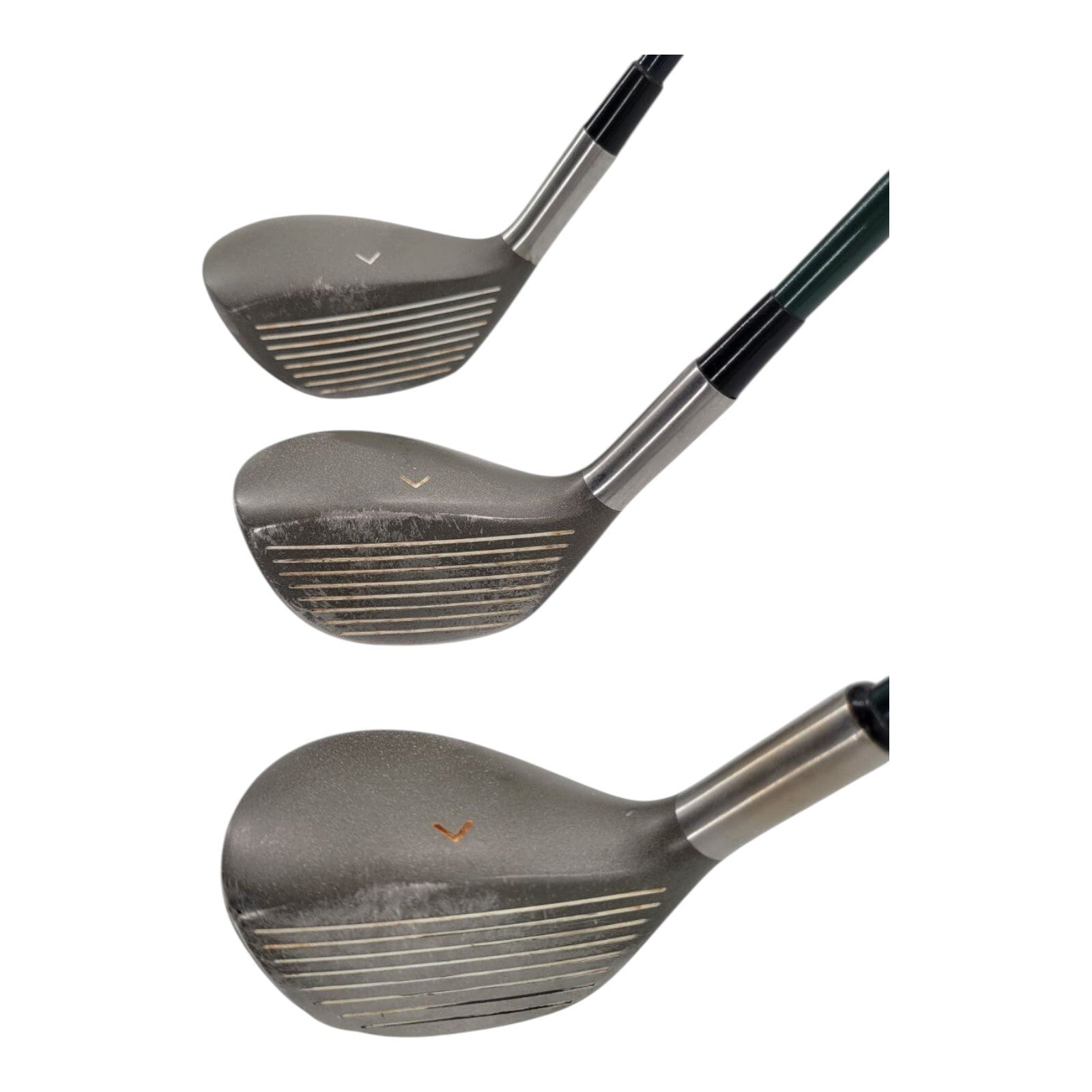 Hero Plus Driver 5 7 Woods 3 Club Set Graphite Shafts Chamois Grips Mens RH