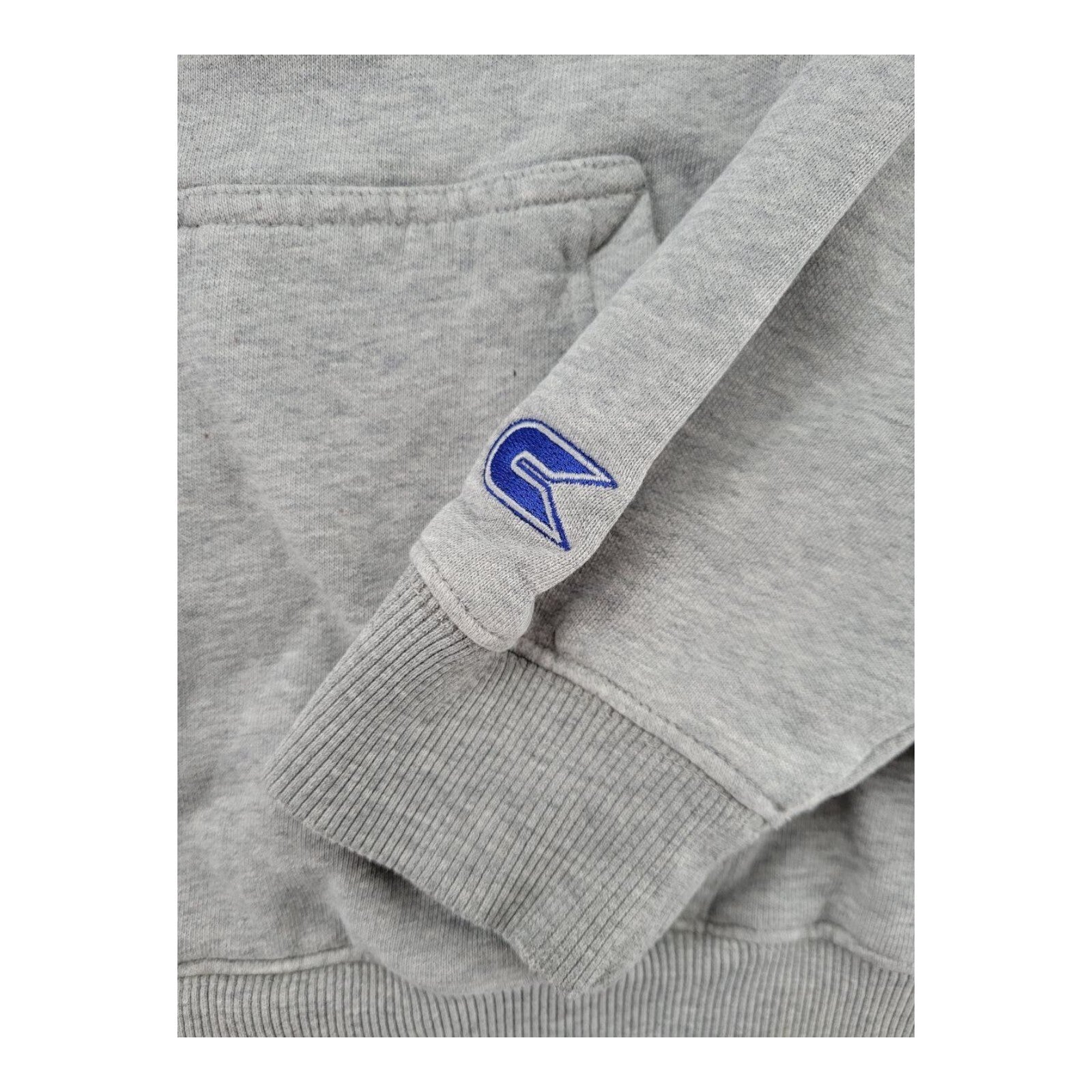 Colosseum Kansas Jayhawks Hoodie Mens Gray Fleece Pullover Sweatshirt Size XL