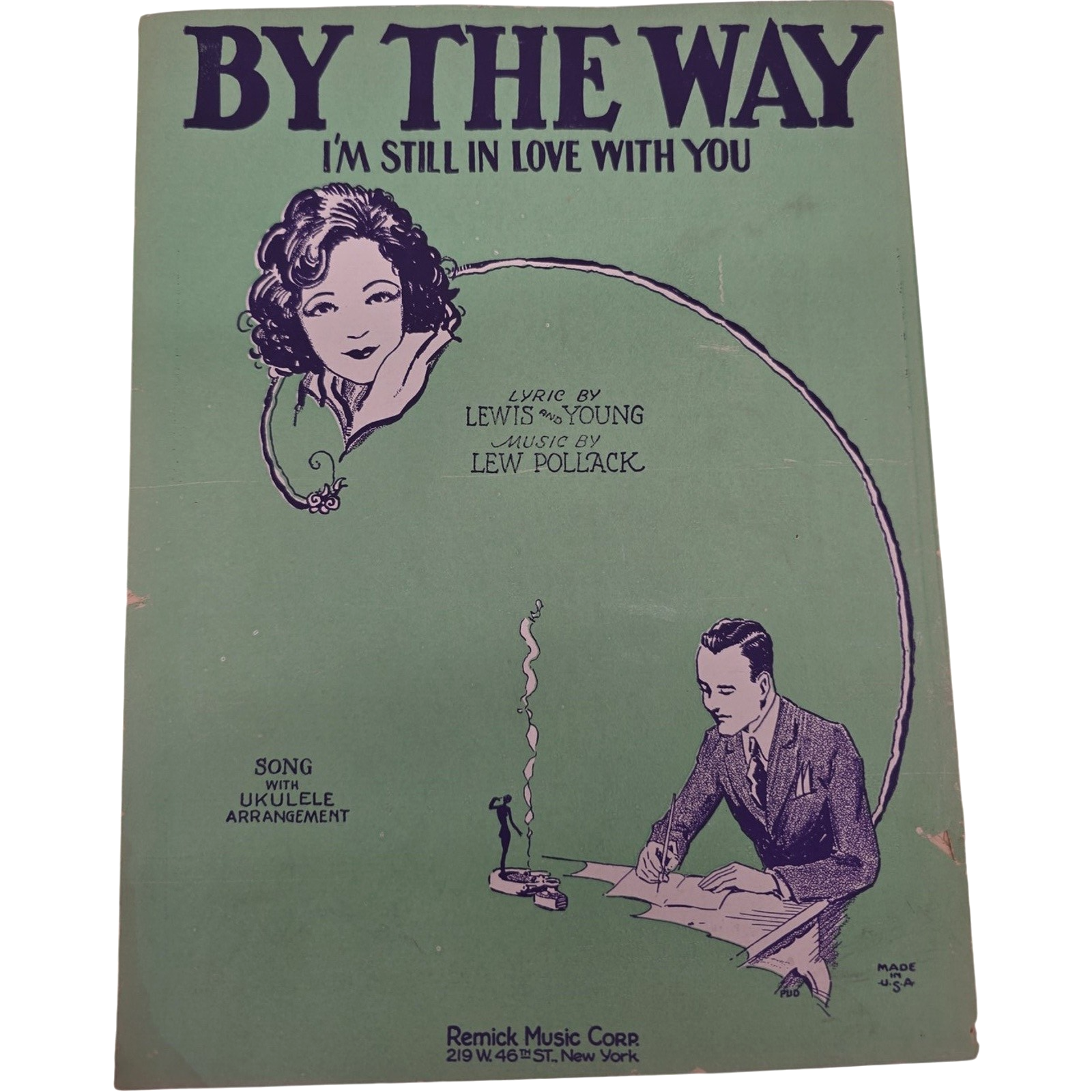 1929 Vintage Sheet Music By The Way I'm Still In Love With You Lewis & Young