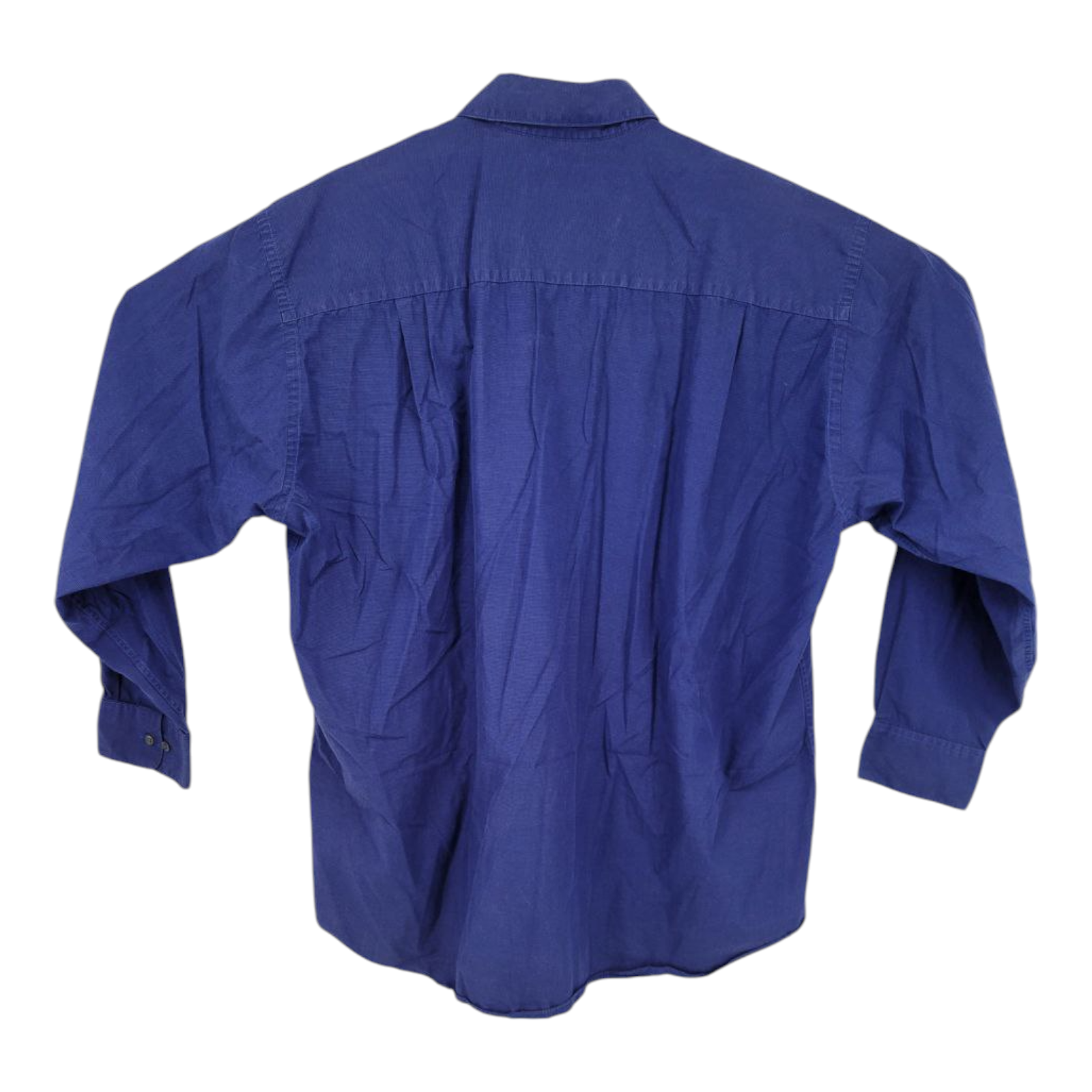 Fubu The Collection Blue Long Sleeve Button Up Shirt Mens XL