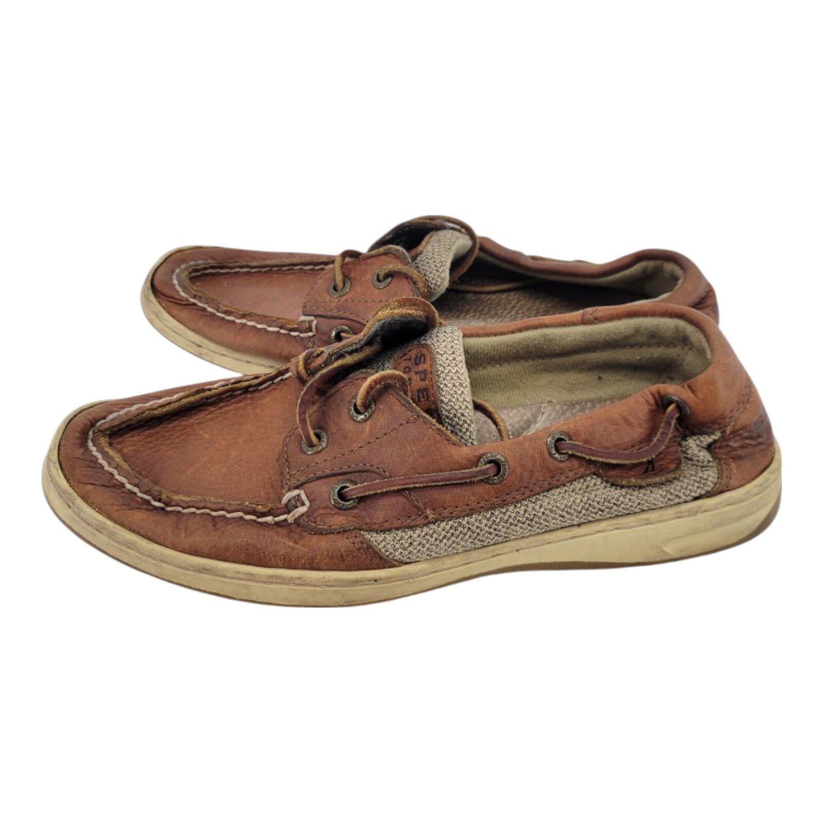 Sperry Top Sider Bluefish 2 Eye Womens Brown Boat Shoe Size 7.5M CH133