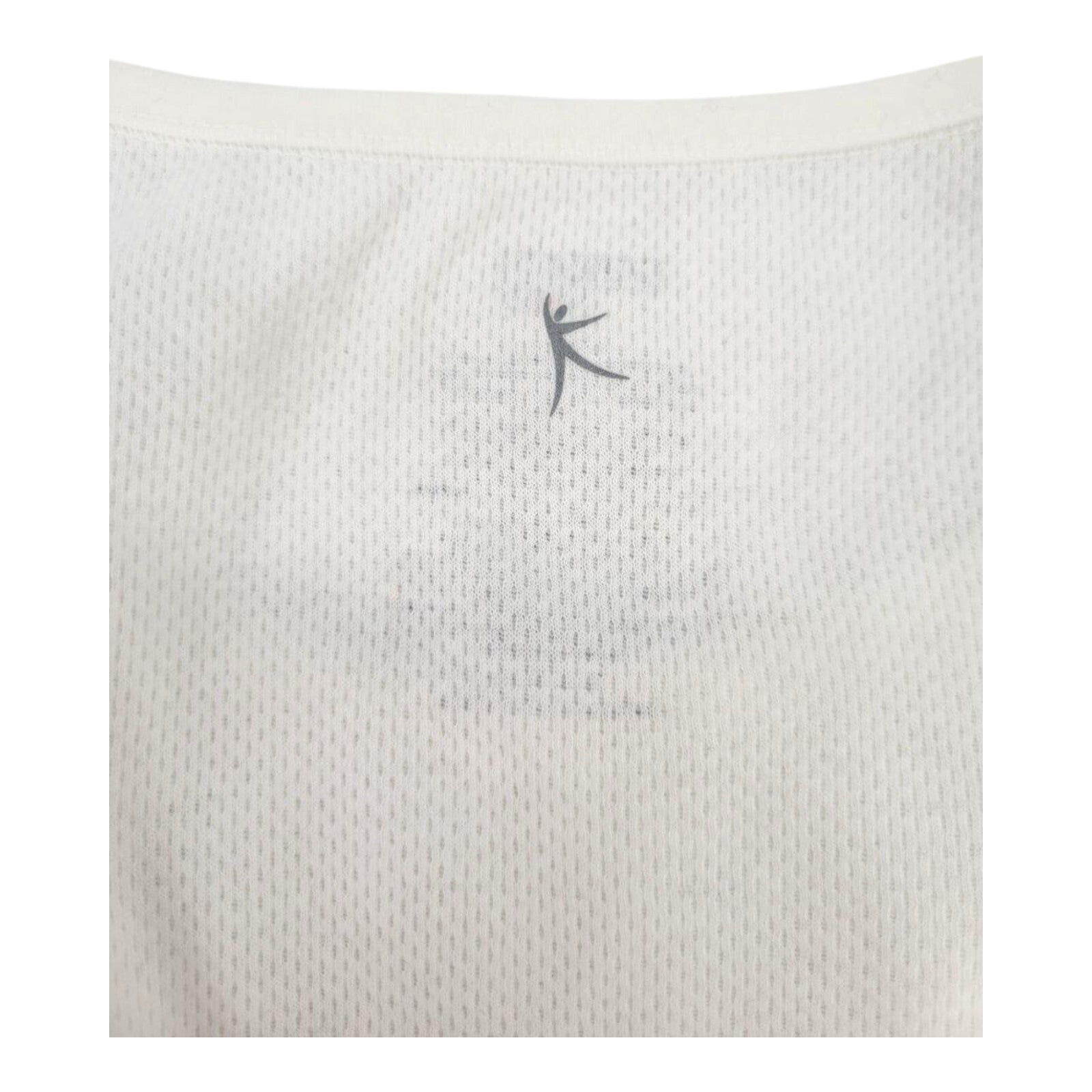 Danskin Now White Fitted Mesh Back Workout Tank Top Size Small