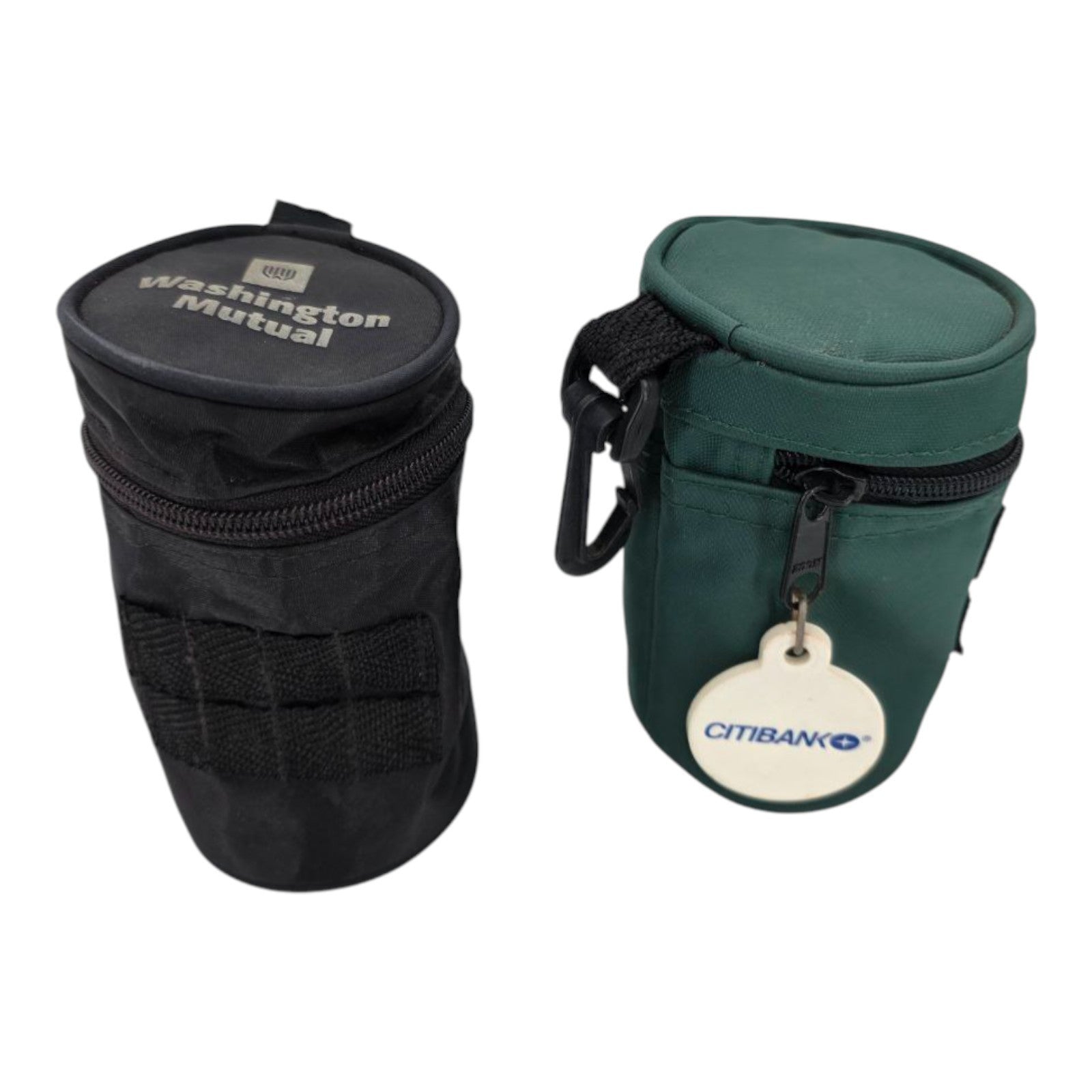 Washington Mutual and Citibank Promotional Golf Ball Tee Pouch Set With Clips