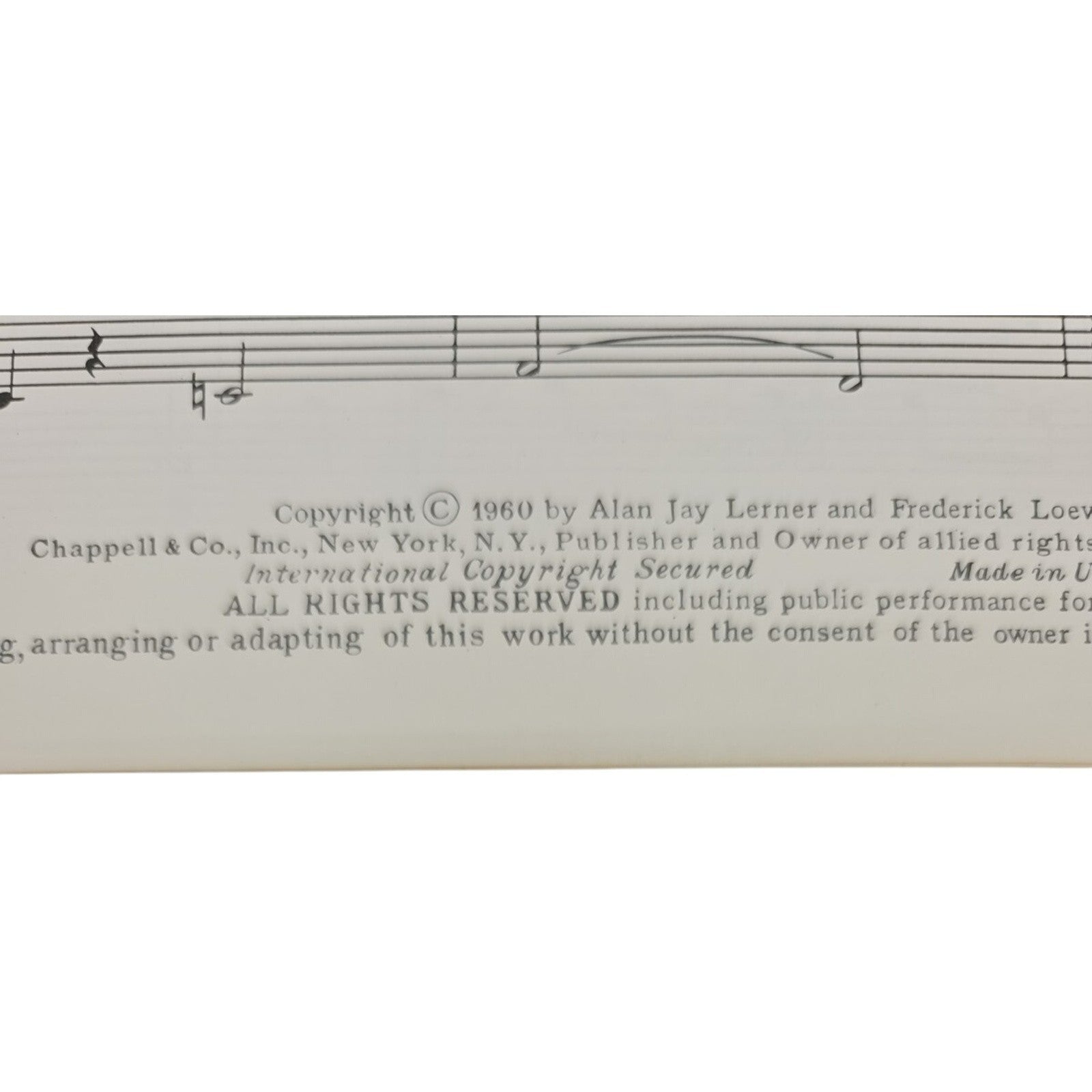 Vintage 1967 Camelot Sheet Music How To Handle A Woman by Frederick Loewe