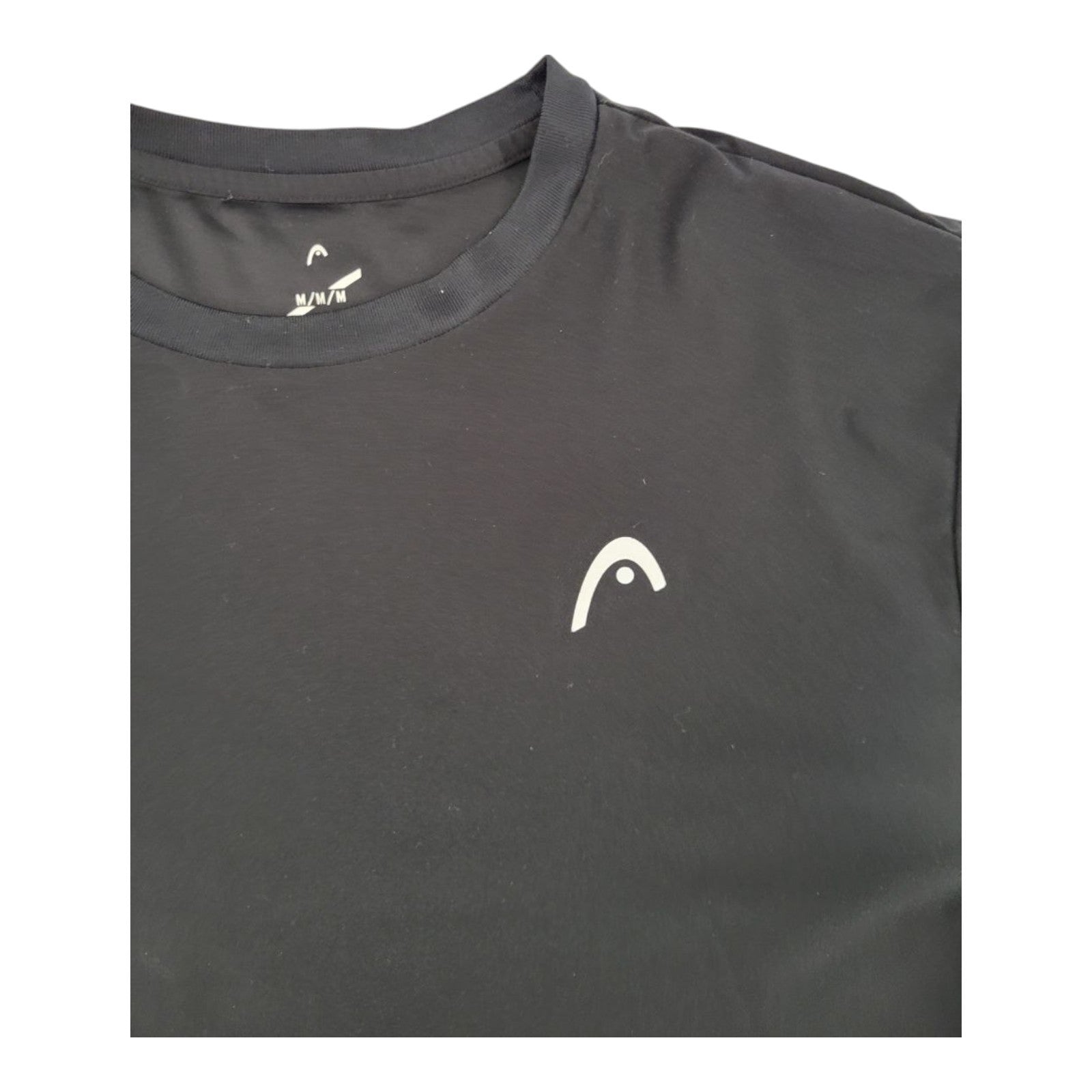 HEAD Hypertek Men's Black Athletic T-Shirt M Stretch Performance Gym Tee