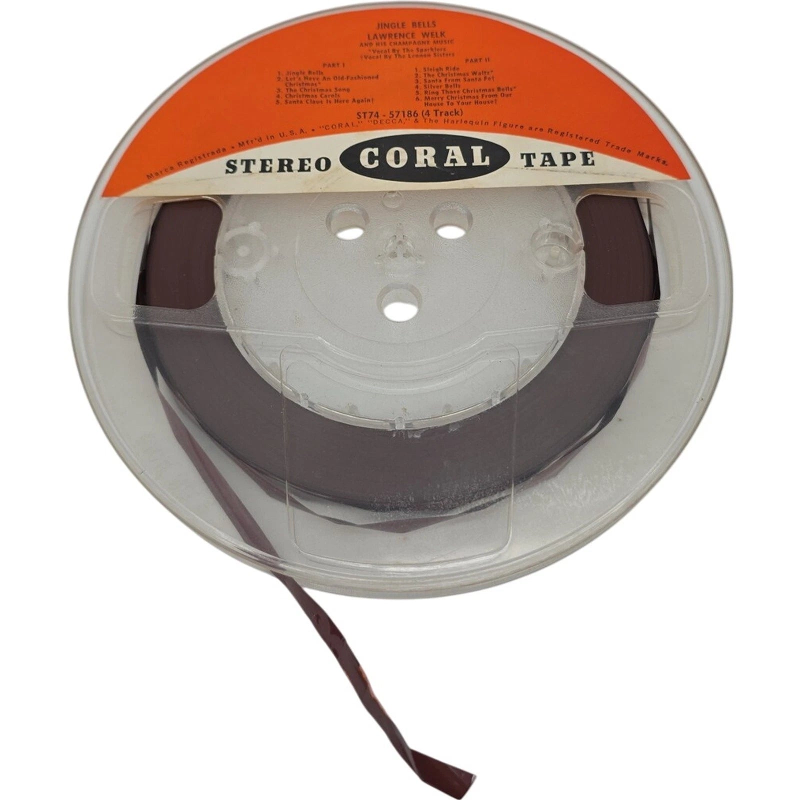 Lawrence Welk Jingle Bells Reel to Reel Tape Coral Stereo Tape ST74-57186