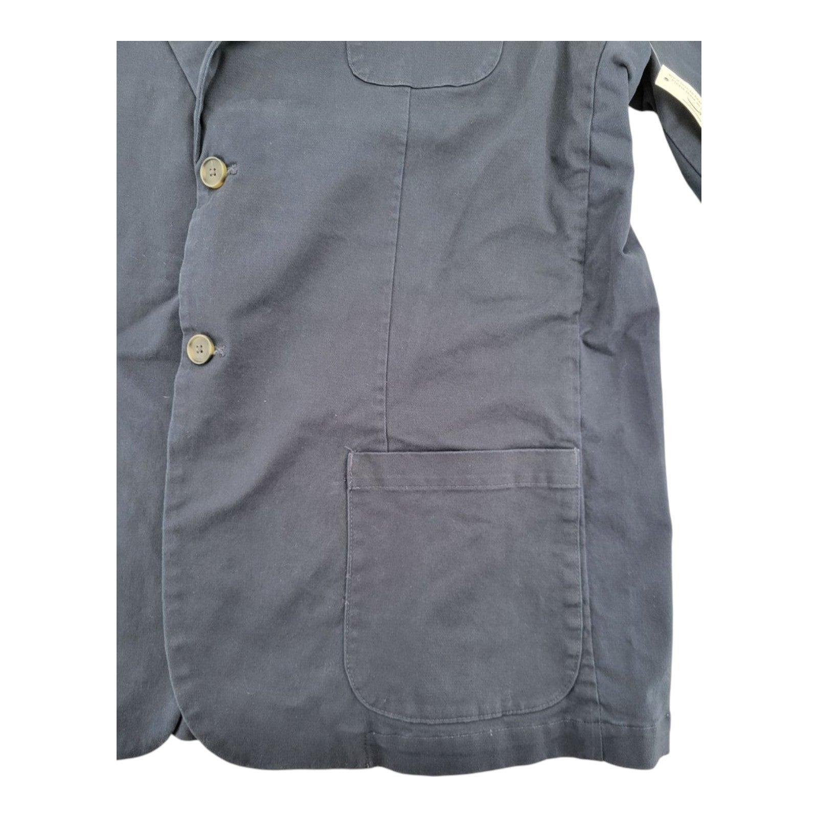 Goodthreads Men's Navy 2-Button Blazer Jacket Casual Cotton Size XXL Tall