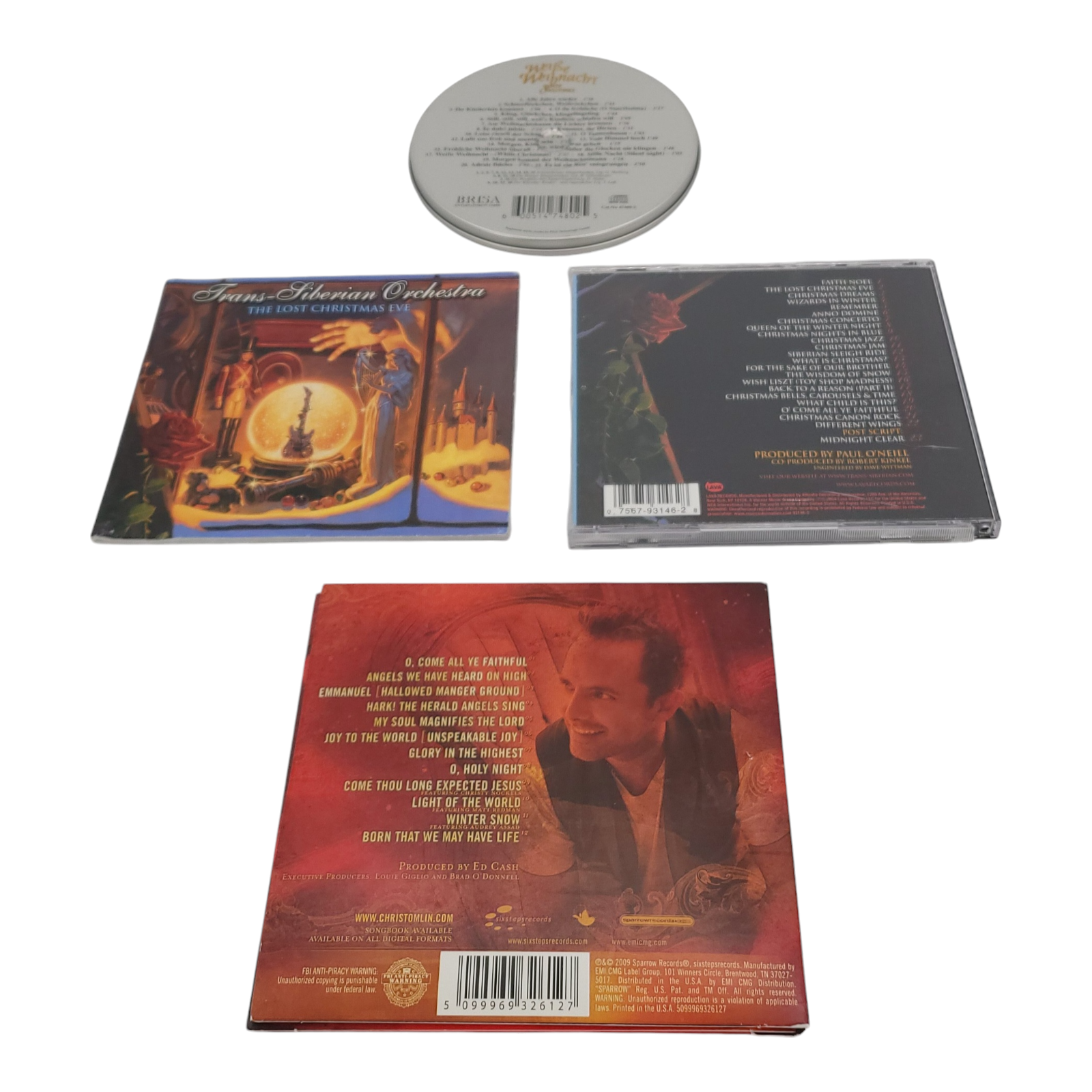 Chris Tomlin Trans Siberian Orchestra Weisse Weinacht German Christmas CD Bundle