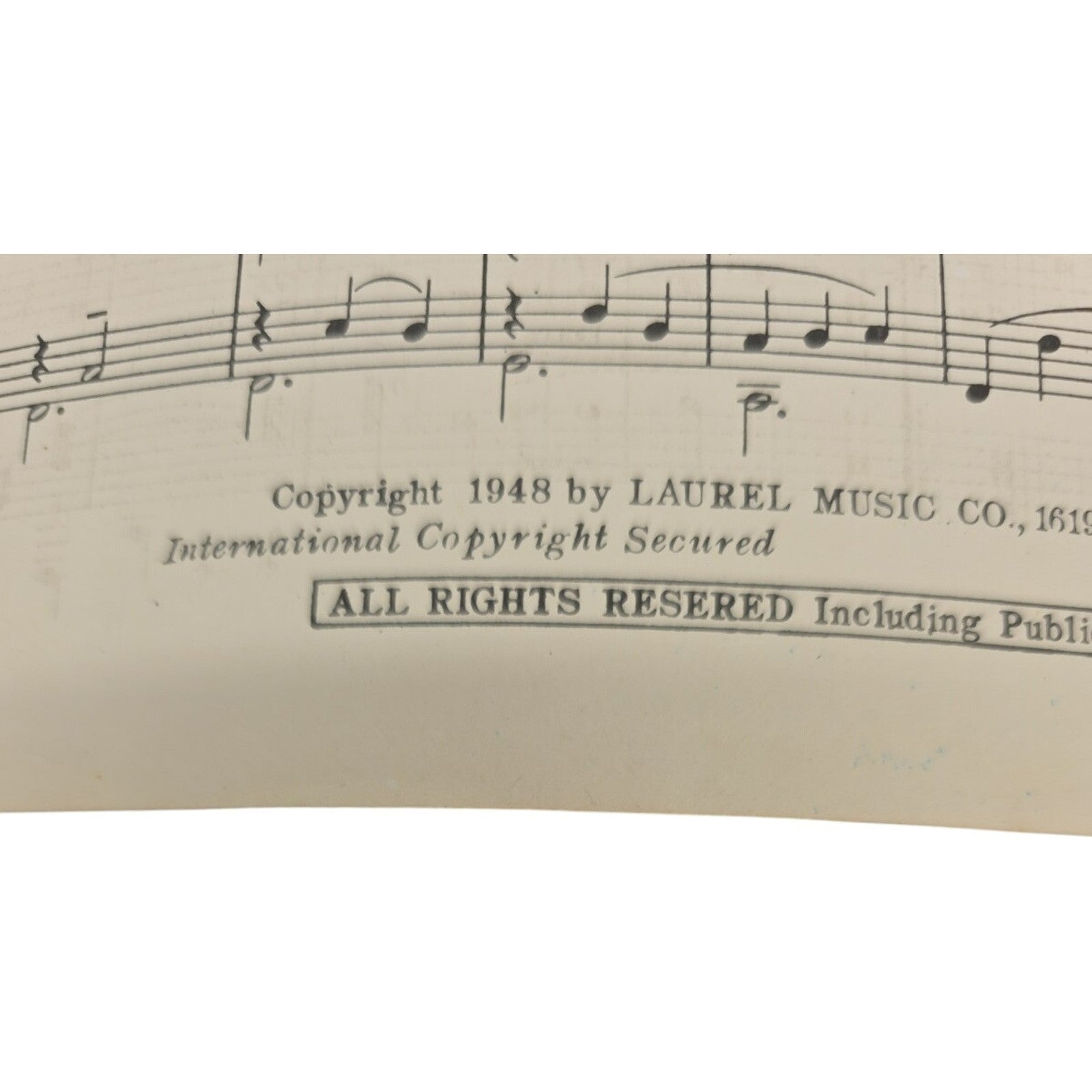 Vintage 1948 Far Away Places Joan Whitney Alex Kramer Sheet Music