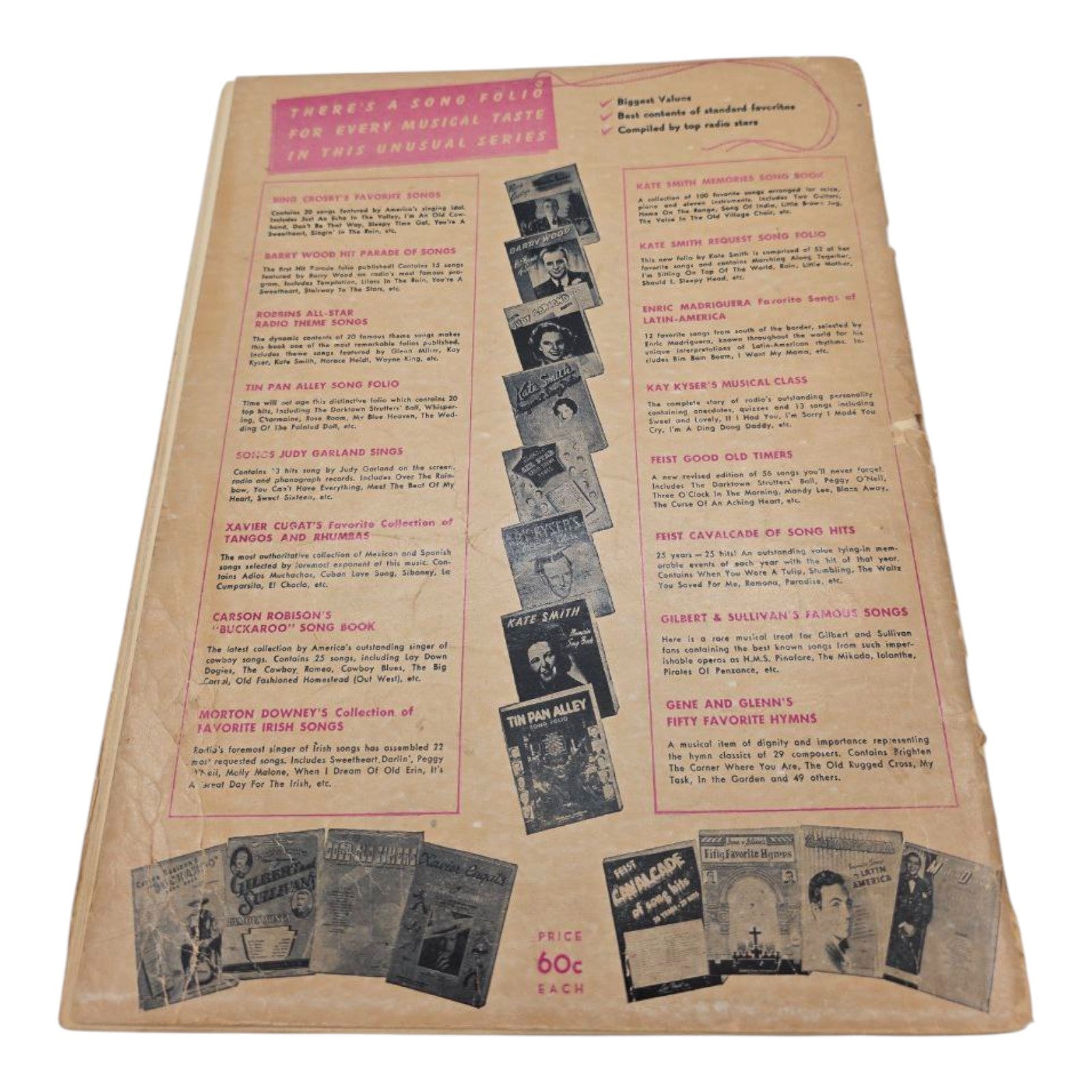 Lou Walters Latin Quarter Souvenir Song Album Sheet Music 1946