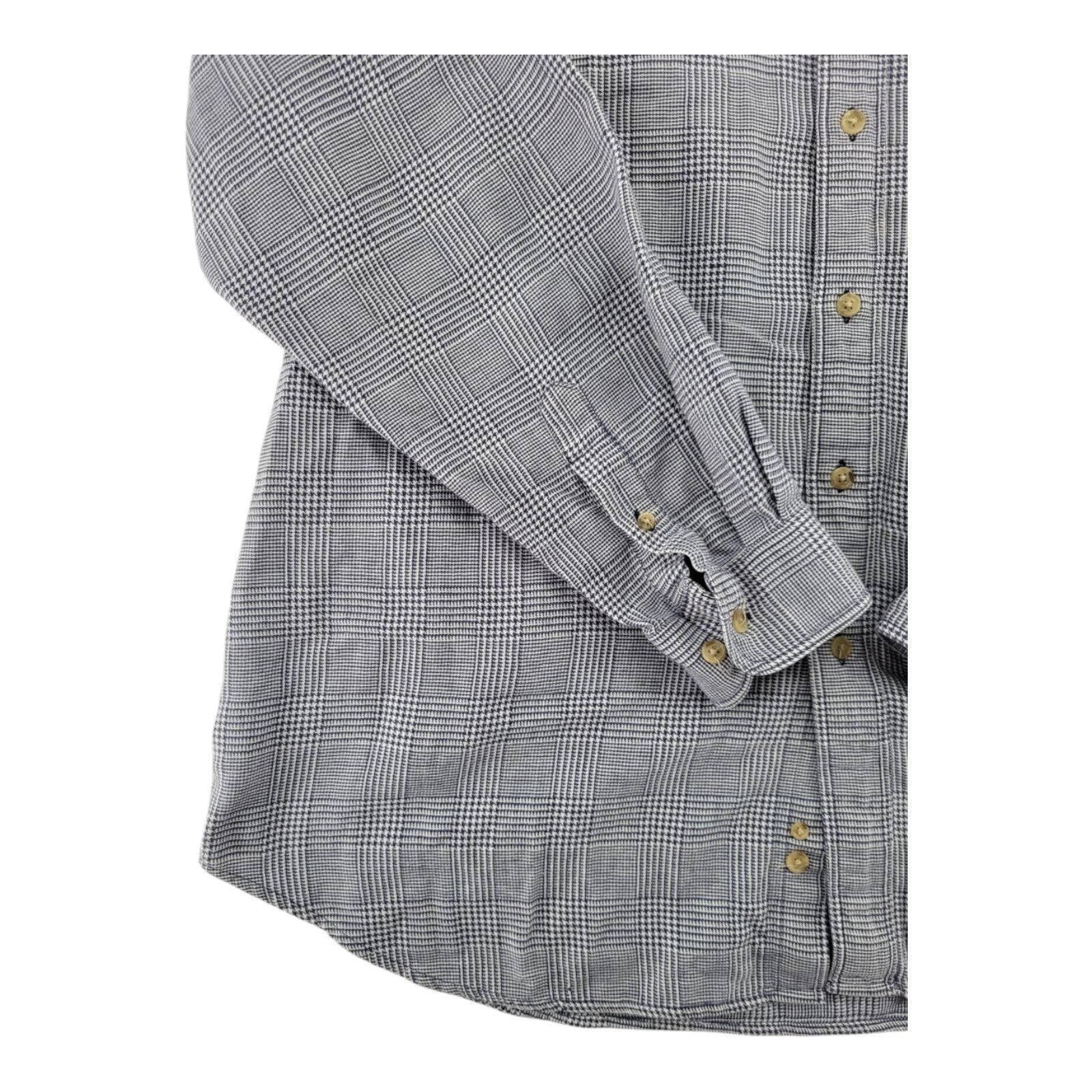 Lee Sport Cleveland Indians Plaid Button Down Shirt Long Sleeve Size XL