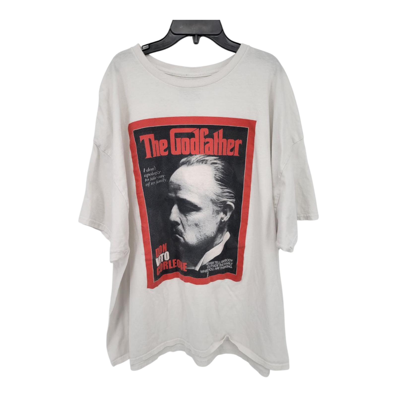 The Godfather Don Vito Corleone Graphic White T-Shirt Hybrid 3X