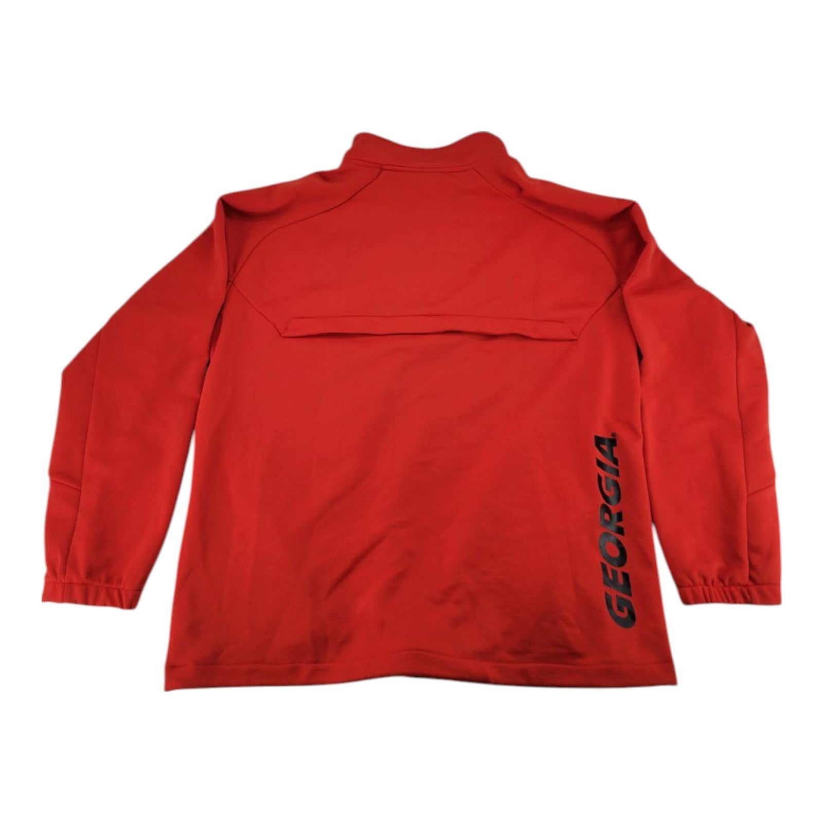 Georgia Bulldogs 1/4 Zip Pullover XL Red Black Zippers Logo Genuine Stuff