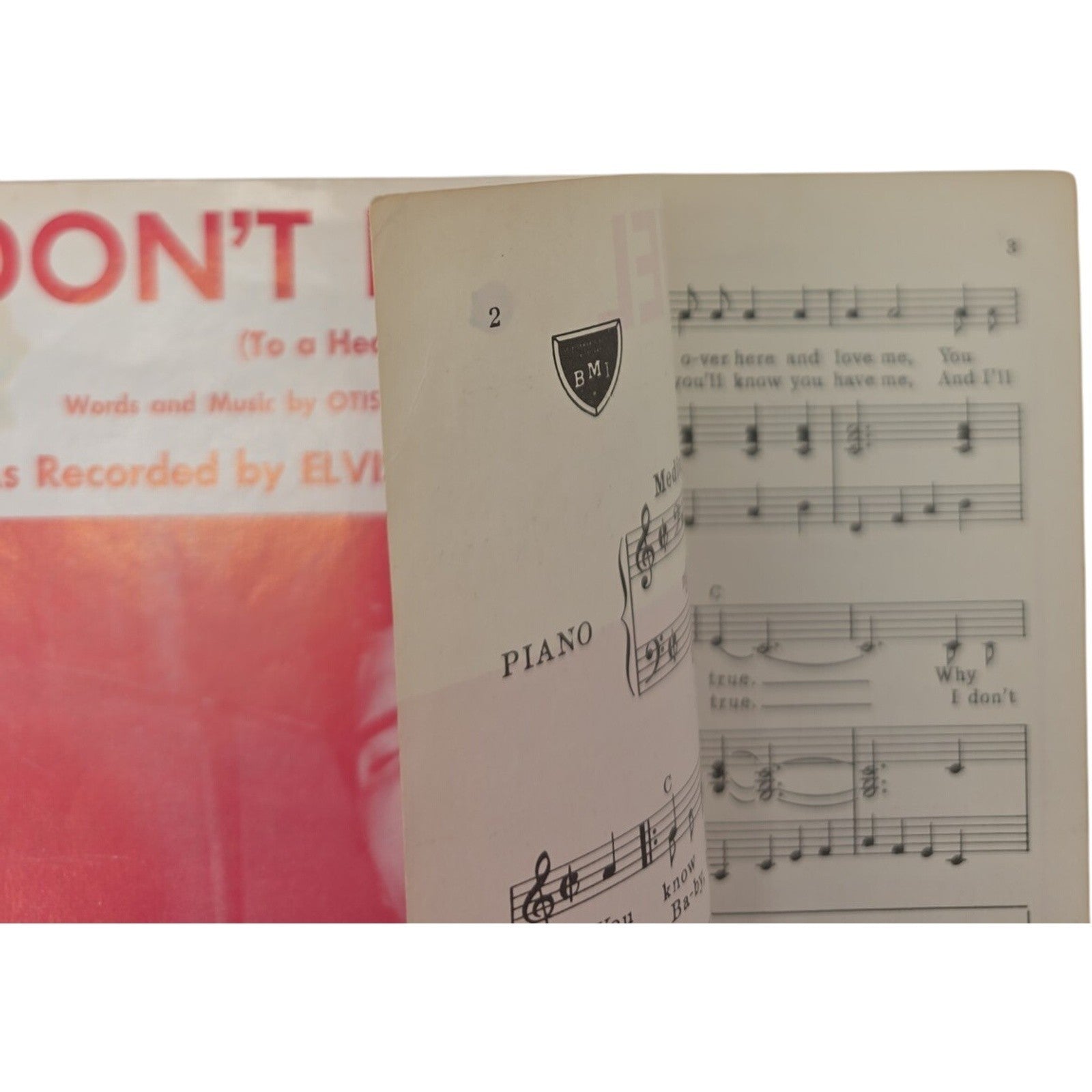 Elvis Presley Composer Sheet Music 1956 Don't Be Cruel