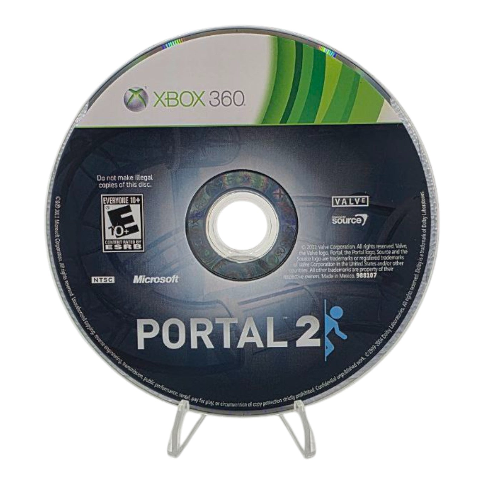 Portal 2 Xbox 360 Complete with Manual Tested 2011