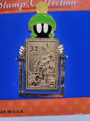 1997 Looney Tunes USPS Stamp Collection Enamel Bookmarks