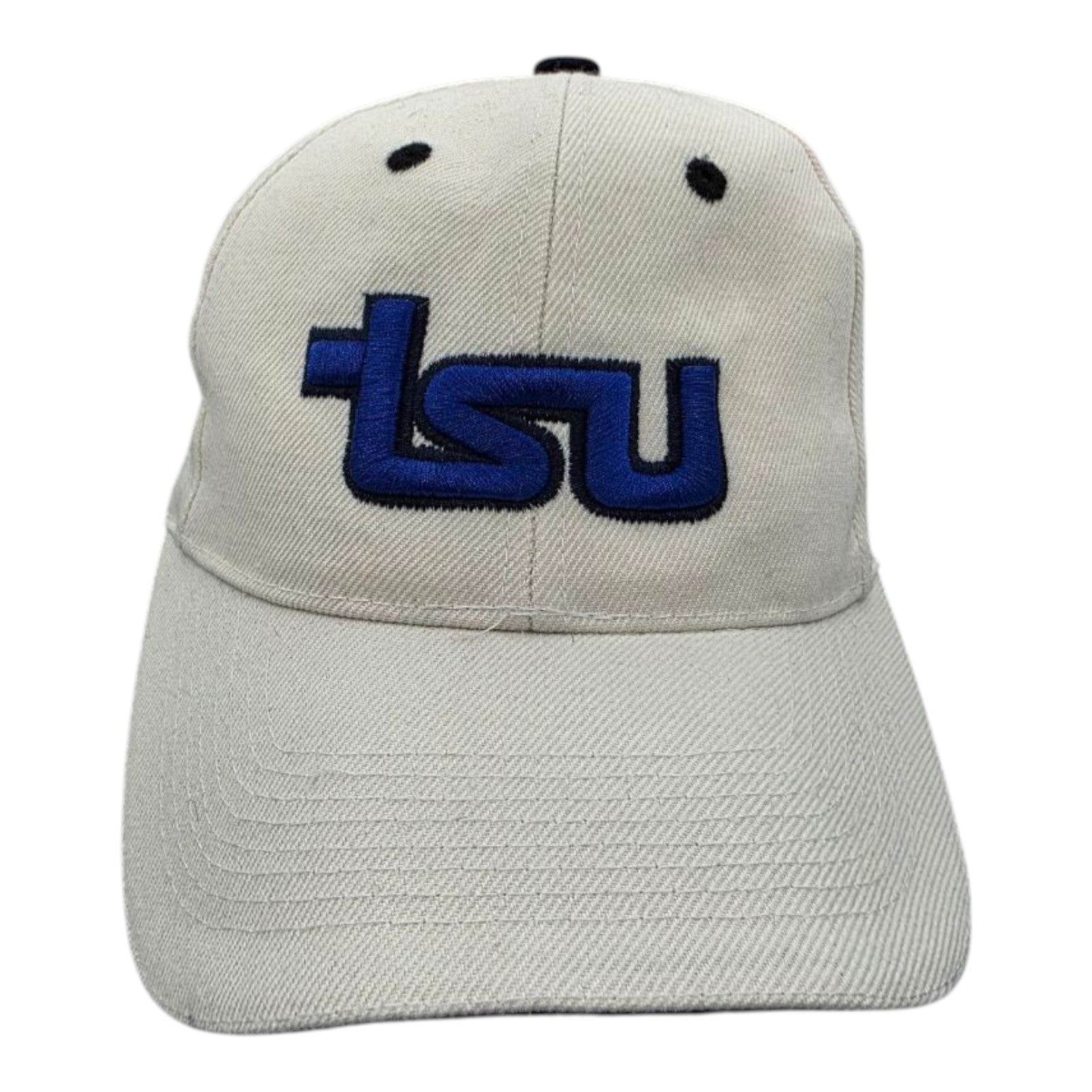 LSU Tigers Adjustable Baseball Cap White Blue Logo Tiger Patch One Size