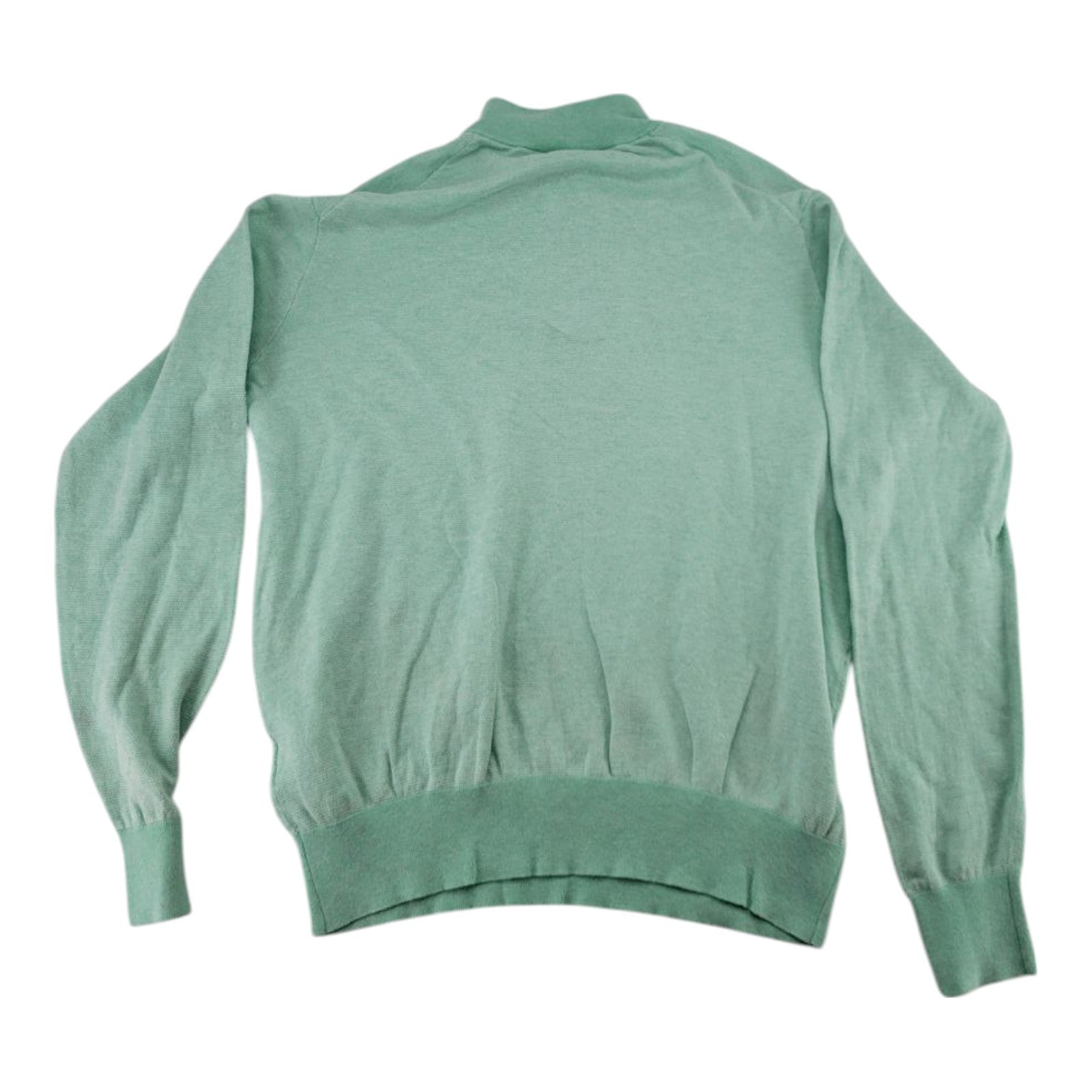 Peter Millar Men's 1/4 Zip Pullover Sweater Green Size L Cotton Blend