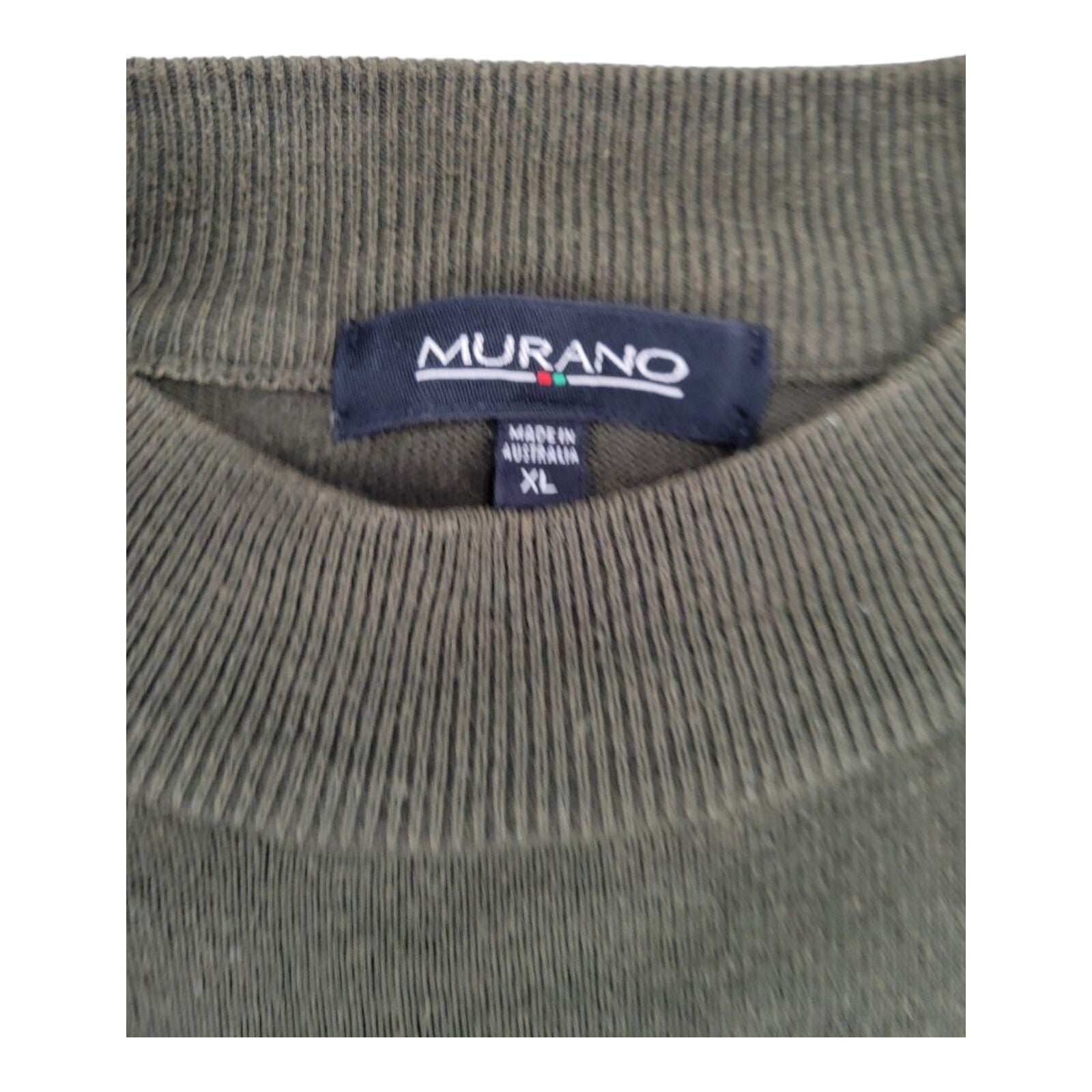 Murano Olive Green Mock Neck Sweater Mens Long Sleeve Size XL