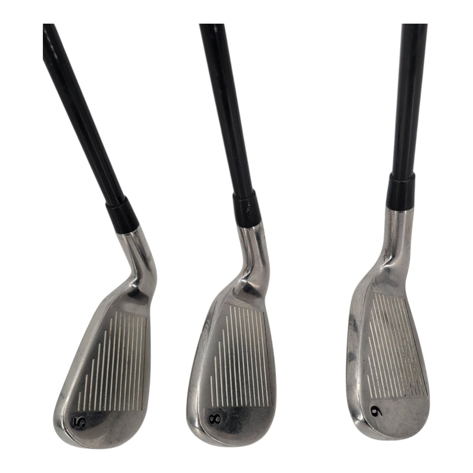 St. George Super Steel Irons 5 8 9 Golf Club Set RH Mens R-Flex Graphite Shaft