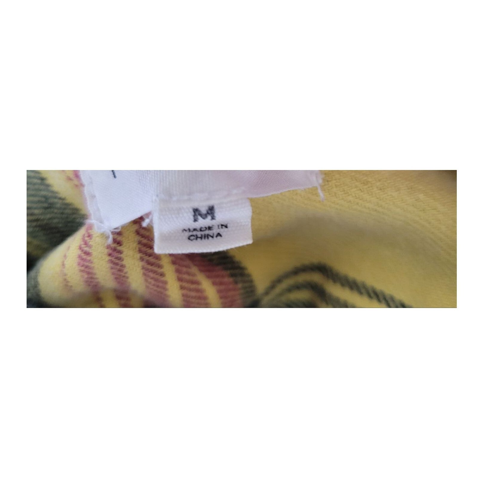 Pacsun Yellow Red Plaid Flannel Shirt Mens Button Up Long Sleeve M