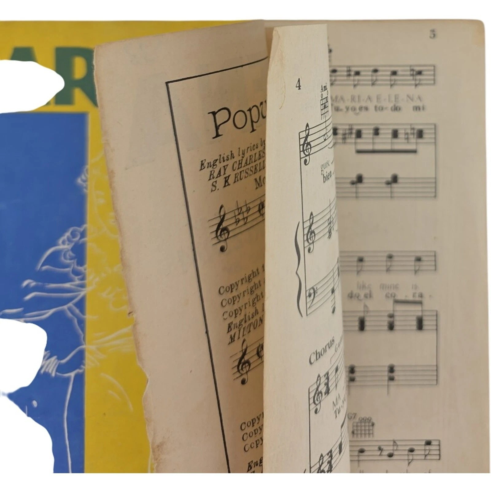 Vintage Sheet Music 1941 Maria Elena by Lorenzo Barcelata and S K Russell