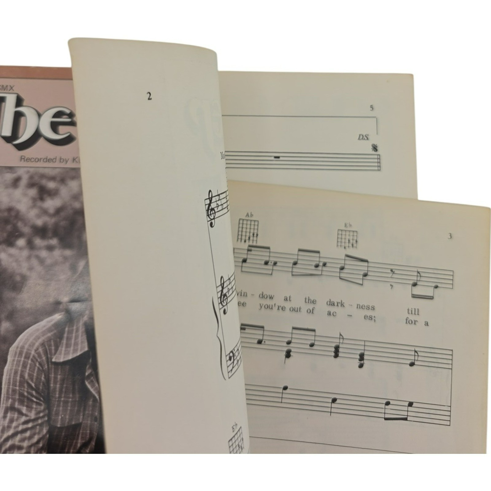 Vintage 1978 The Gambler Kenny Rogers Columbia Country Music Hits Sheet Music