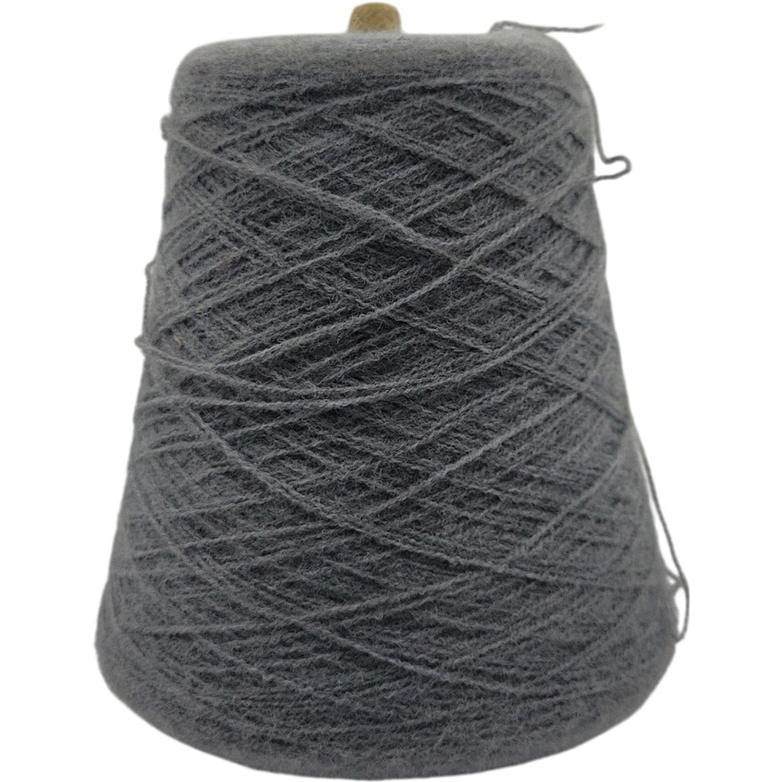 Vintage Templon Med Grey Heather 2/24 Orlon Acrylic Weaving Knitting Yarn Cone