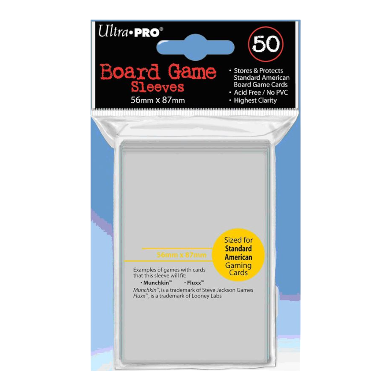 Ultra Pro Deck Protector Standard American Board Game Sleeves 50ct