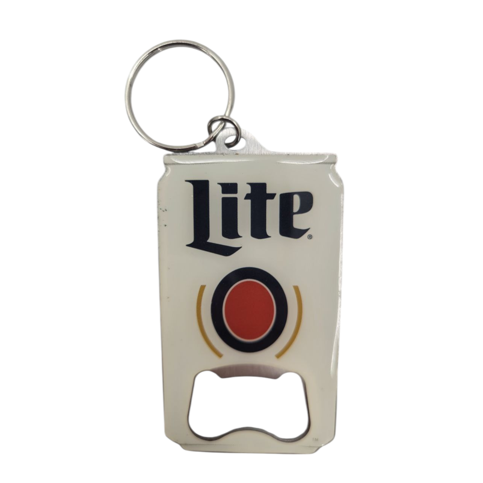 Lot of 2 Keychains Baseball Glove Ball & Miller Lite Bottle Opener Bar Tool