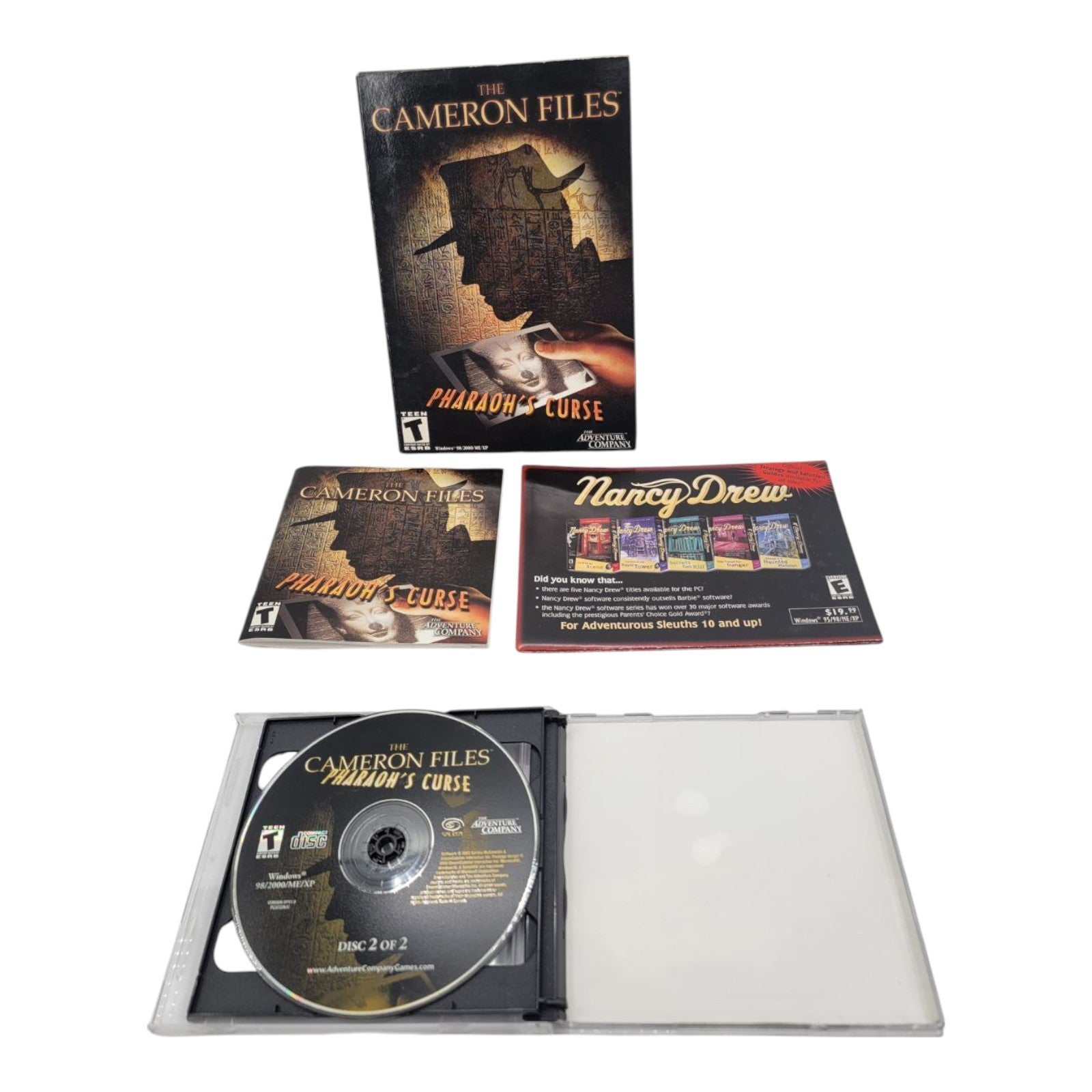 The Adventure Company The Cameron Files Pharaohs Curse PC CD ROM Game 2002