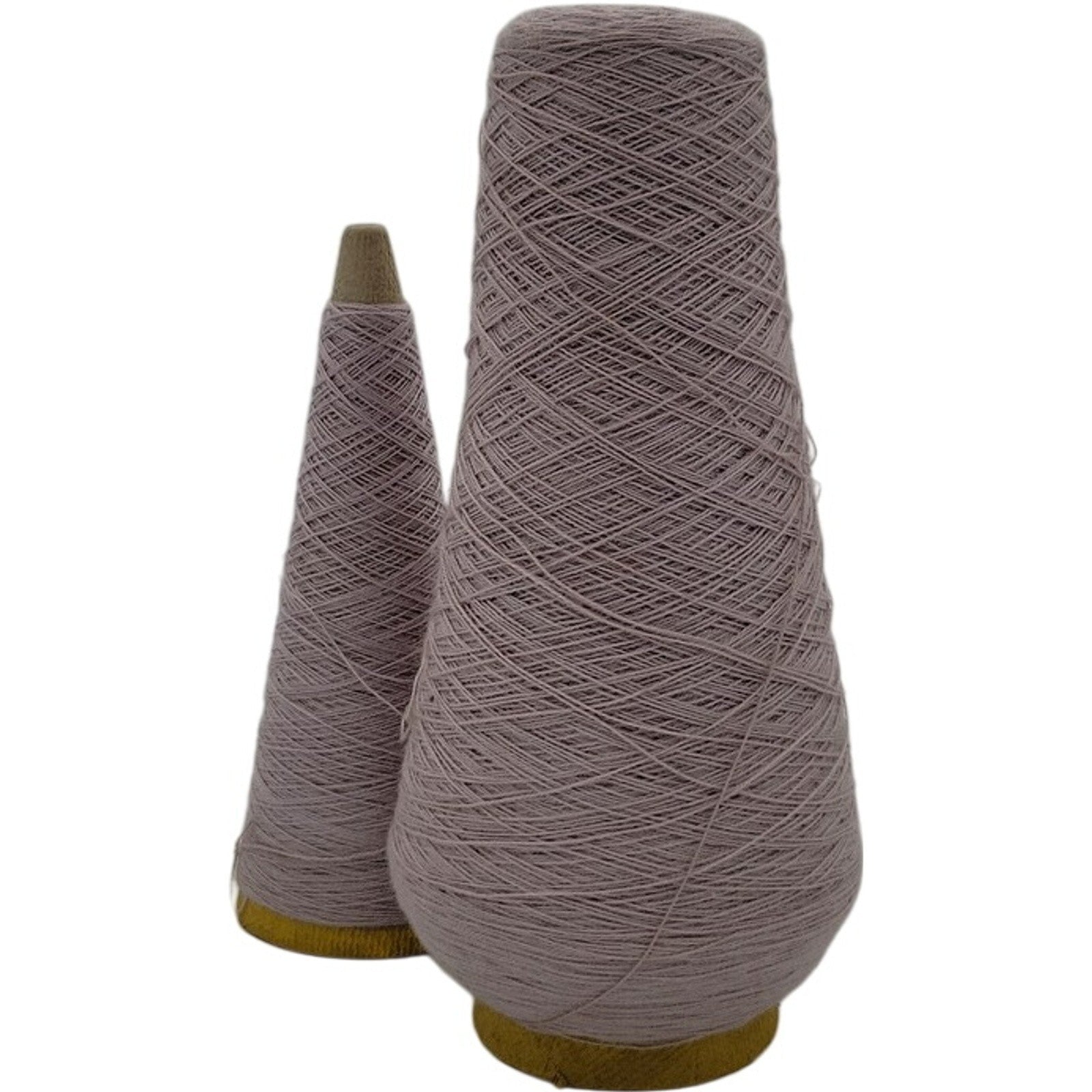 Vintage 1980s Pisgah Yarn 2/24 LT Gray 13613 Acrylic Yarn Cones Lot of 2