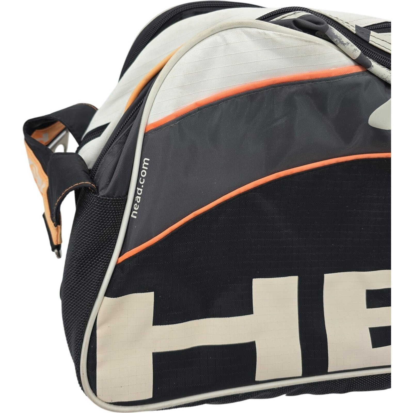 HEAD Tour Team Tennis Racquet Bag – Black/White – 3-6 Racquet Capacity 30"