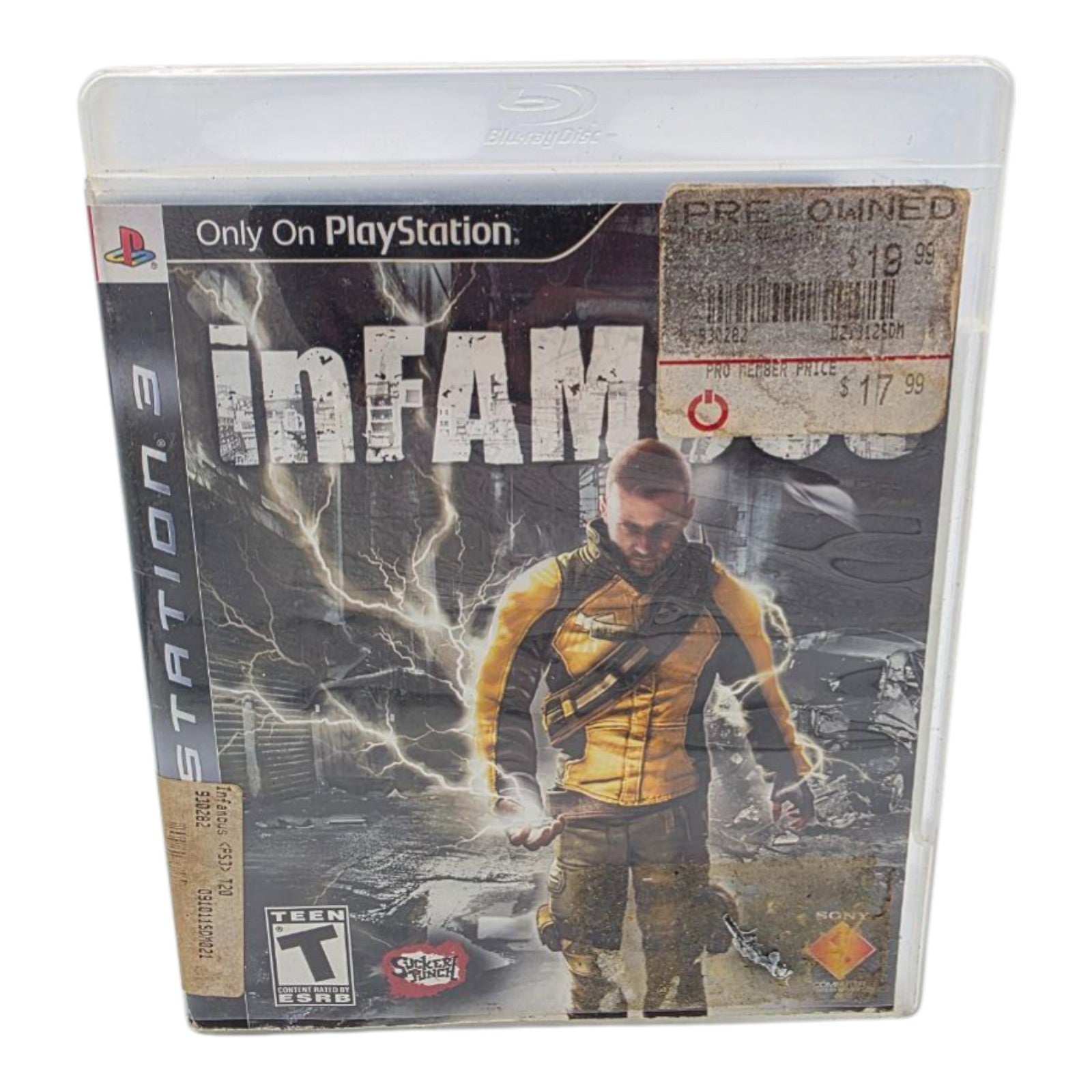 inFAMOUS Sony PlayStation 3 2009 PS3 Action Video Game Tested No Manual