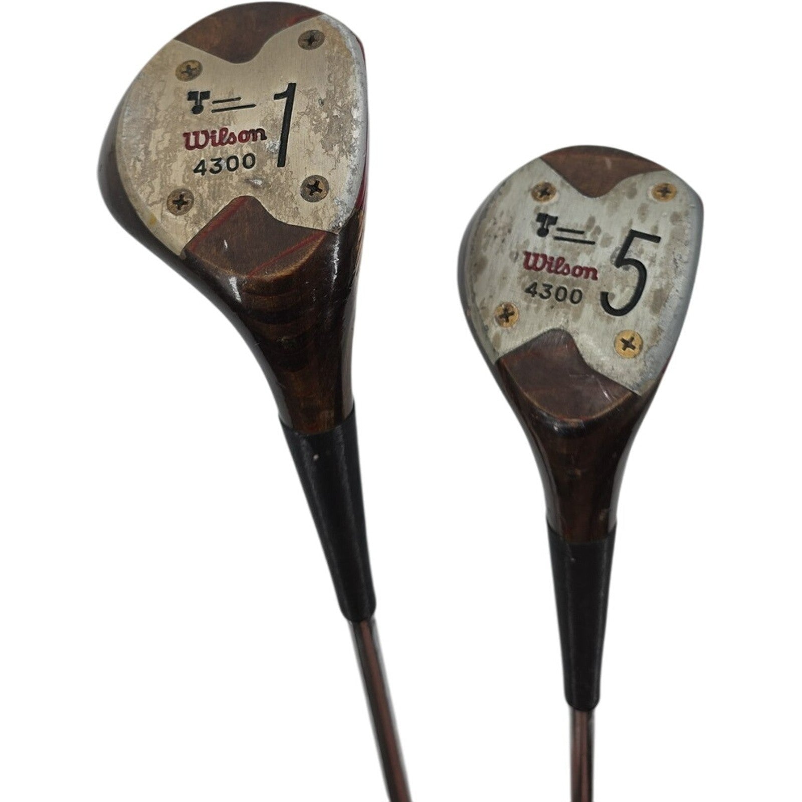 Wilson 4300 Champion Wood Driver & 5 Fairway Wood Persimmon Golf Club Bundle RH