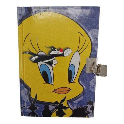 Warner Bros 1998 Vintage Looney Tunes Tweety Bird Diary 6.75”x 4.75 PRE-OWNED