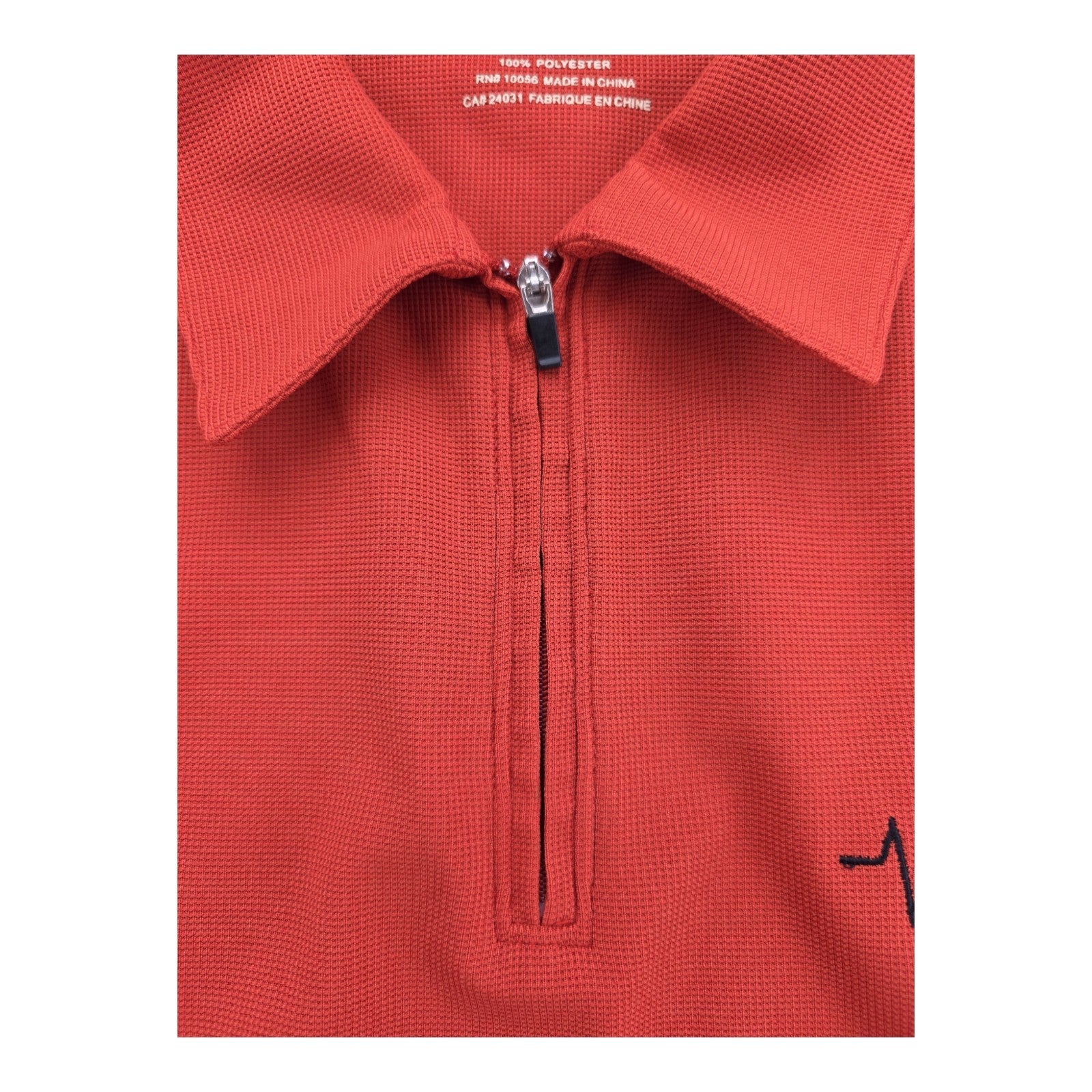 Oobe HydrOvent Adrenaline Polo Shirt Men’s Small Red Quarter Zip Polyester