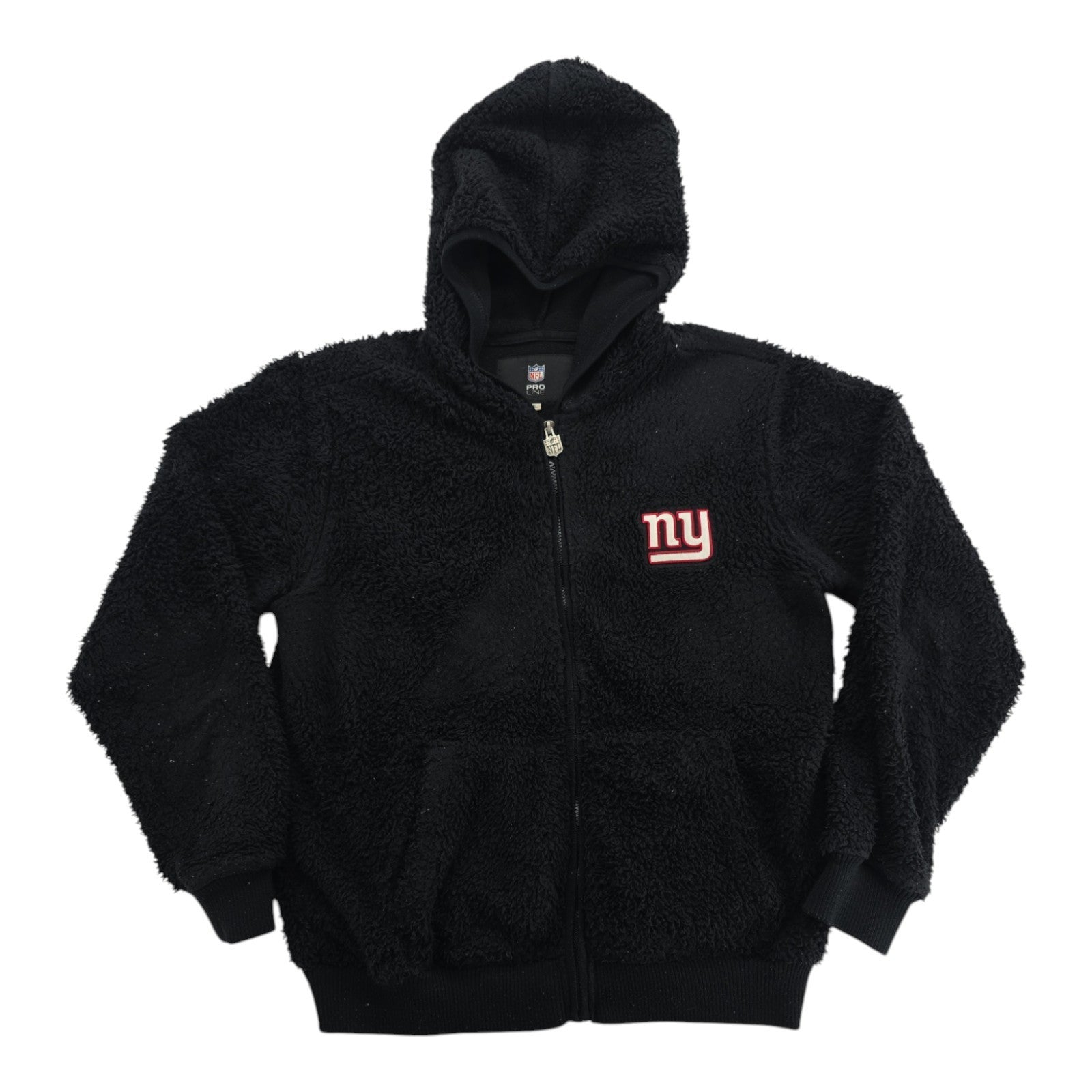 NFL Pro Line New York Giants Sherpa Fleece Hoodie Jacket Black Men’s XL