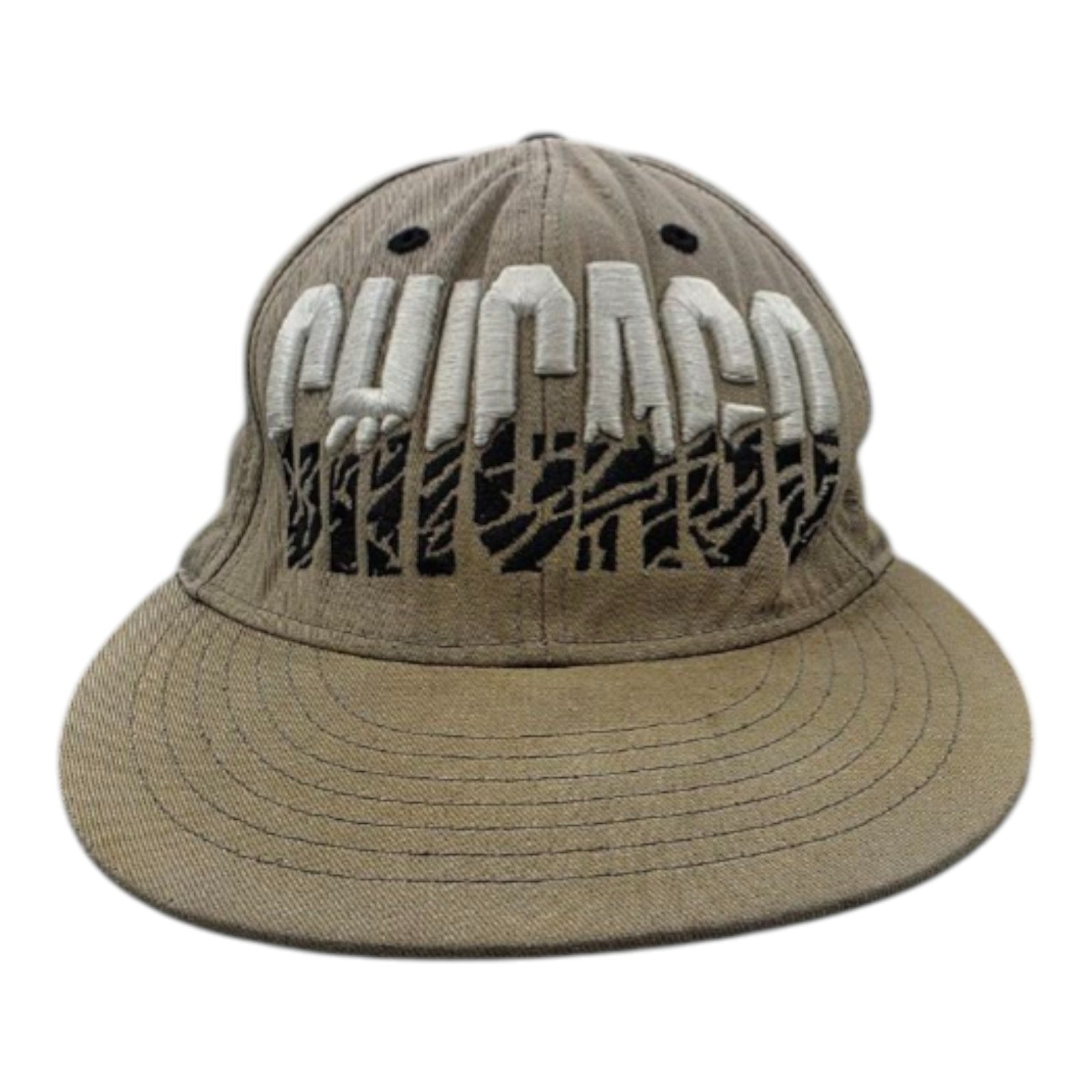 KBethos Chicago Snapback Hat Brown Zebra Print Brim Adjustable Cap One Size