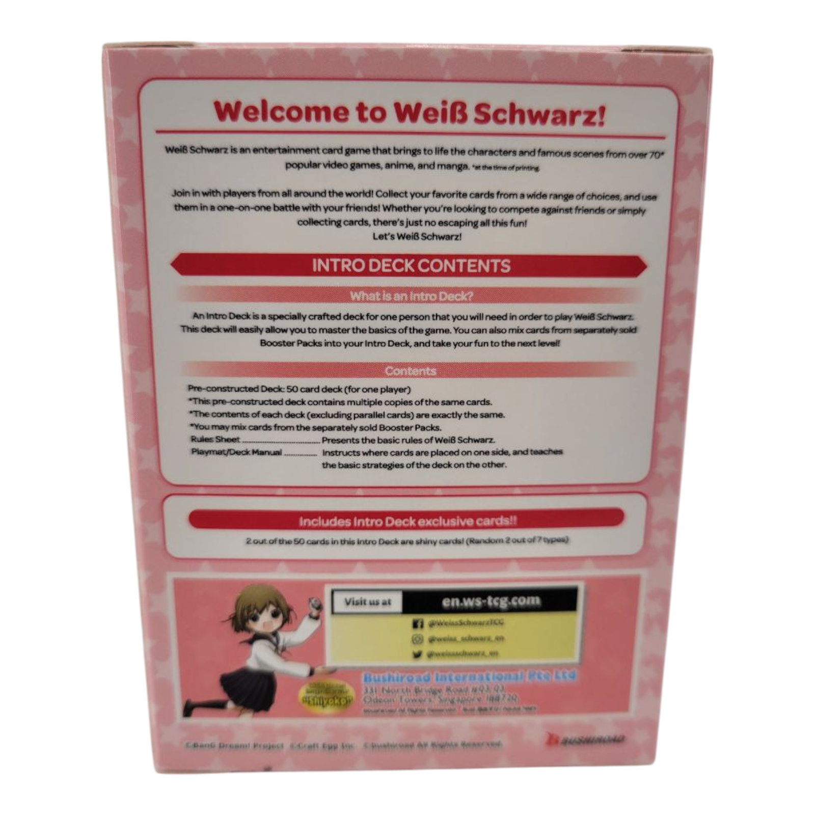 Weiss Schwarz BanG Dream Girls Band Party 5th Anniversary Intro Deck English