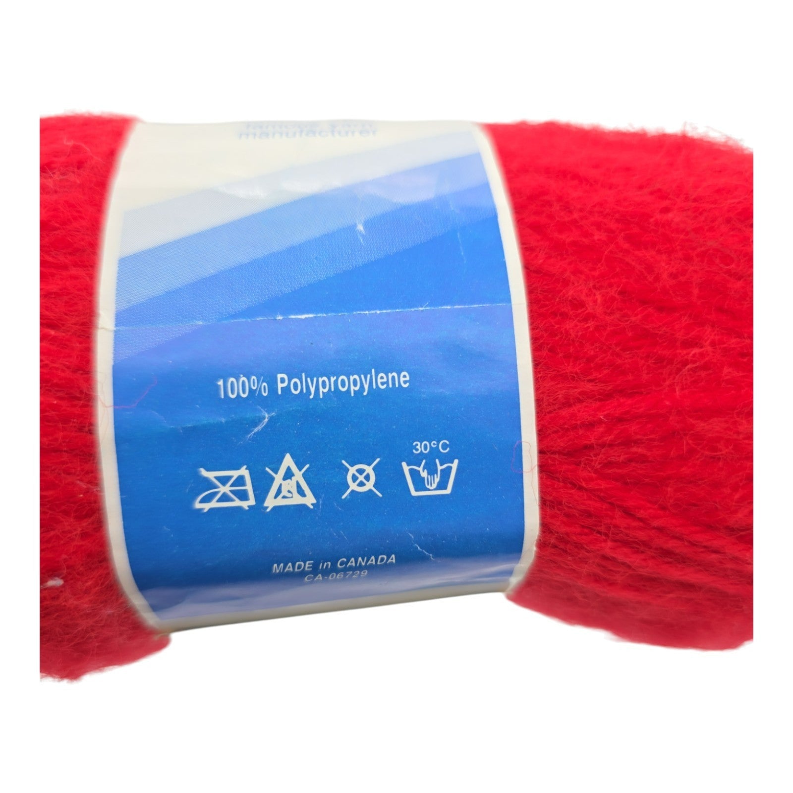 Vintage 1980s TG&Y Promotion Knitting Yarn Bright Red