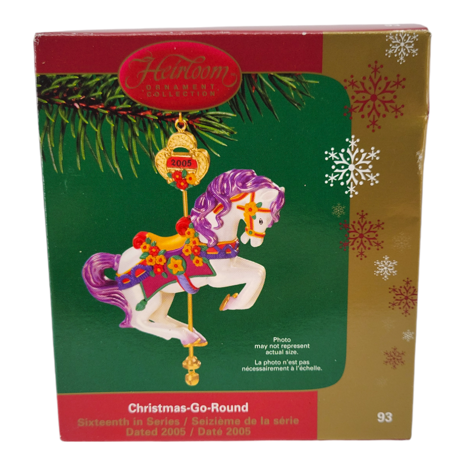 2005 Carlton Cards Heirloom Ornament Collection Christmas Go Round Collectible