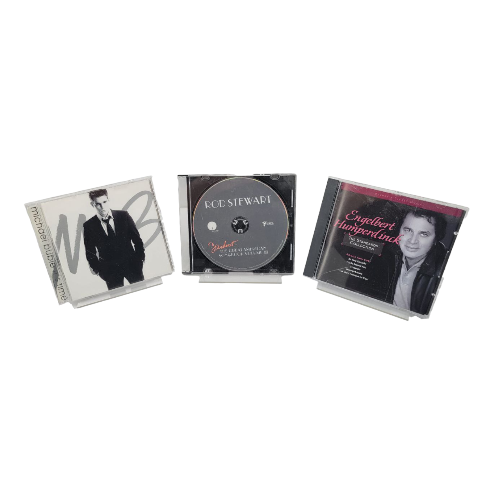 Michael Buble Rod Stewart and Englebert Humperdink 3 CD Bundle