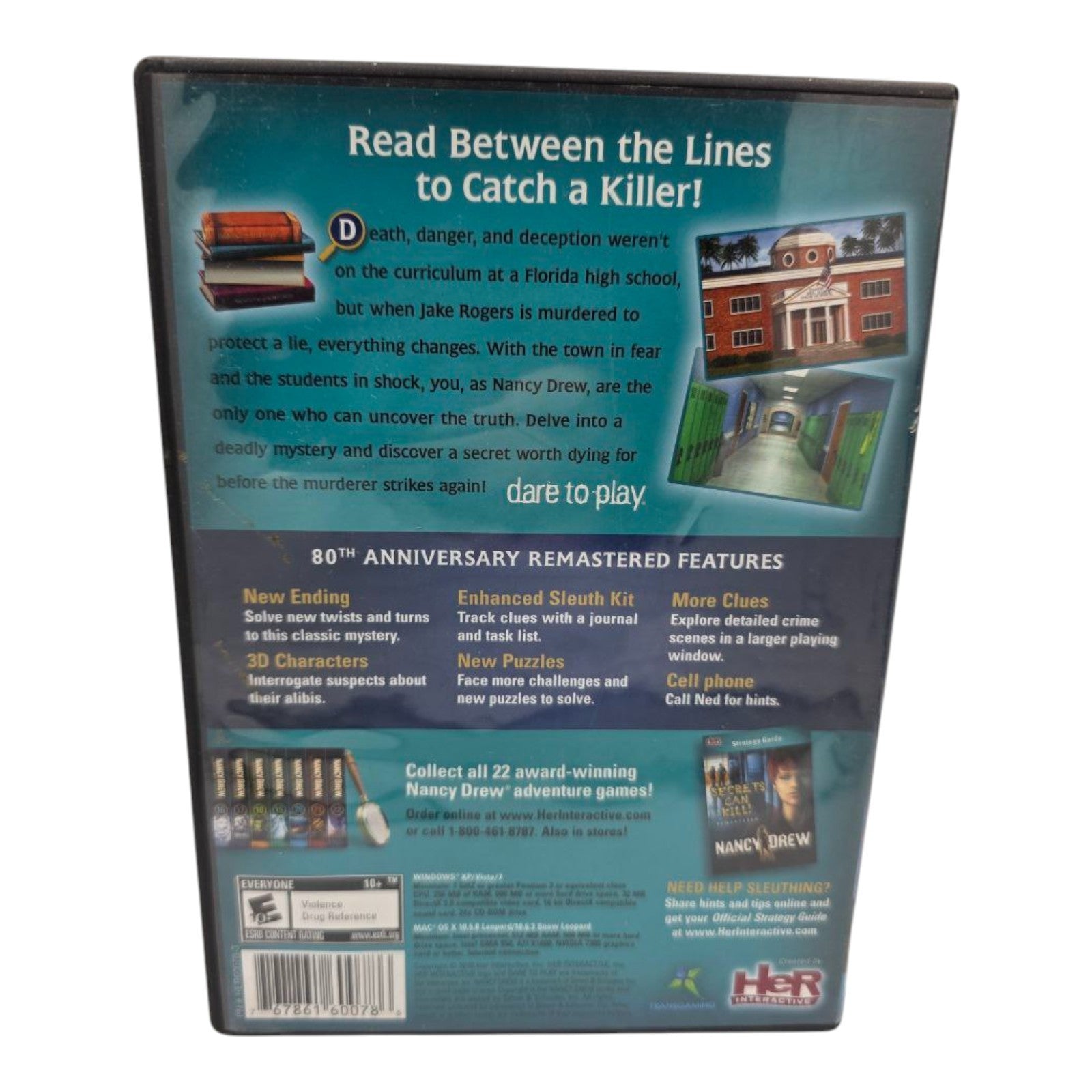 Nancy Drew Secrets Can Kill Remastered New Ending PC/Mac CD ROM Game Complete