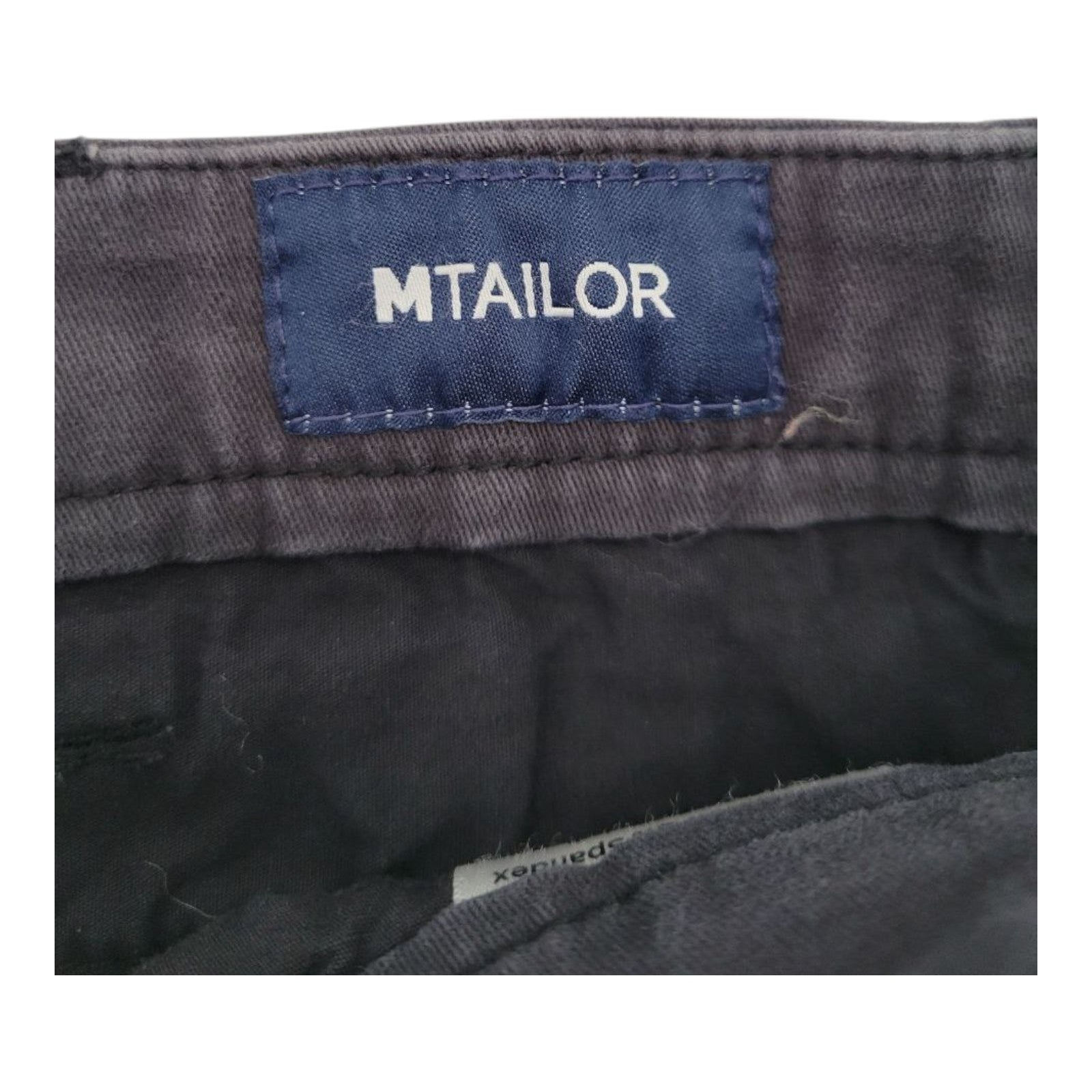 MTailor Mens Gray Stretch Chino Pants Cotton Spandex Size 42
