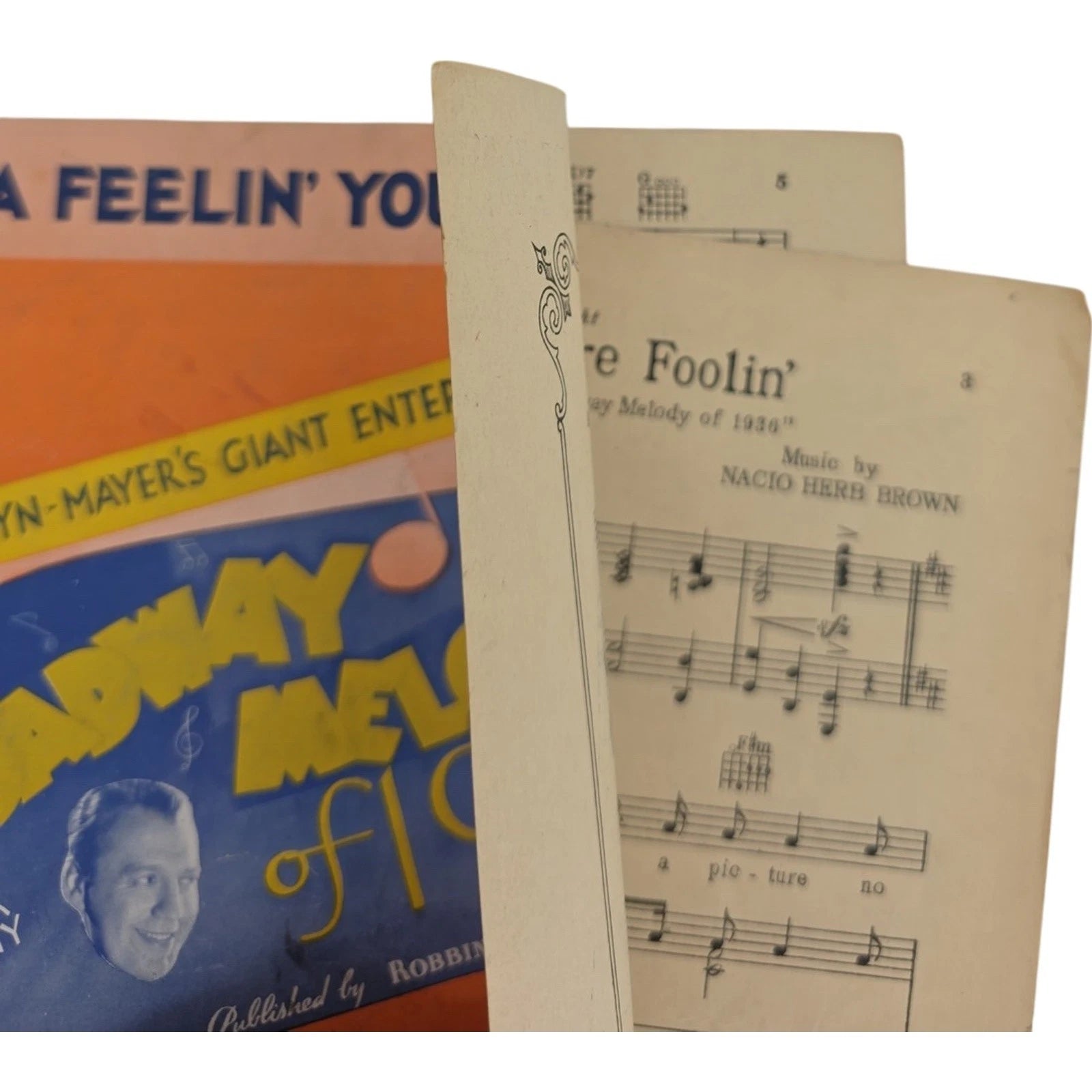 I've Got a Feelin' You're Foolin' Broadway Melody of 1936 Sheet Music Jack Benny